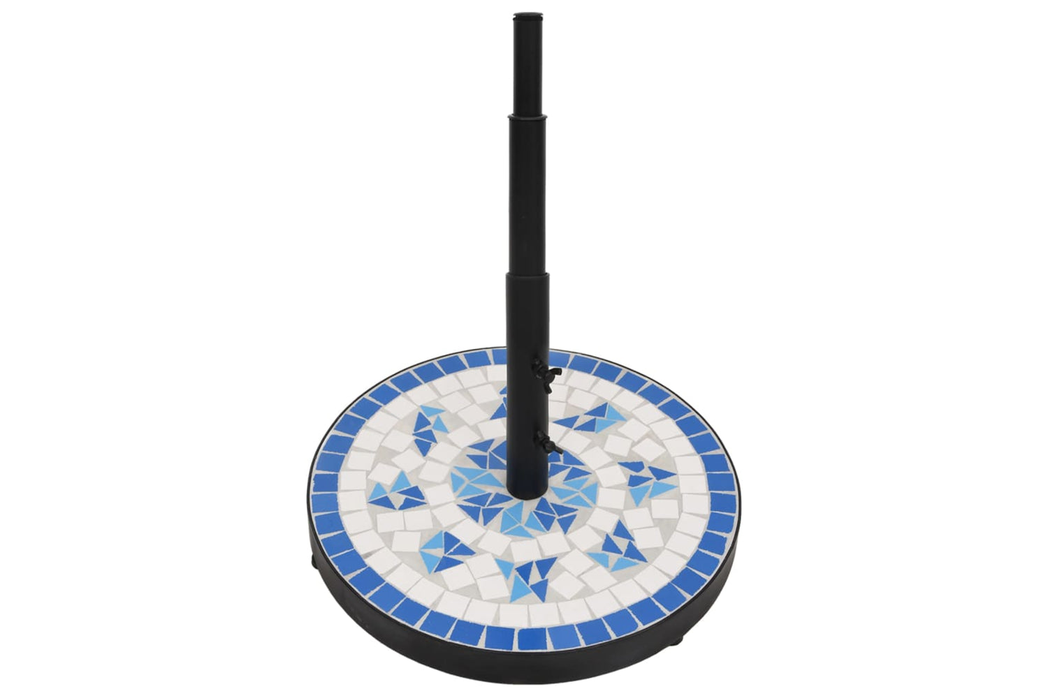 Vidaxl Parasol Base Blue And White Round 12 Kg-3