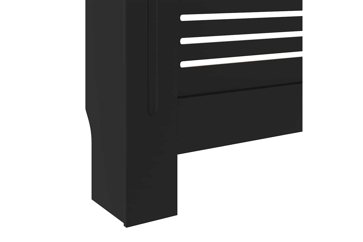 vidaXL Mdf Radiator Cover Black 205cm-7