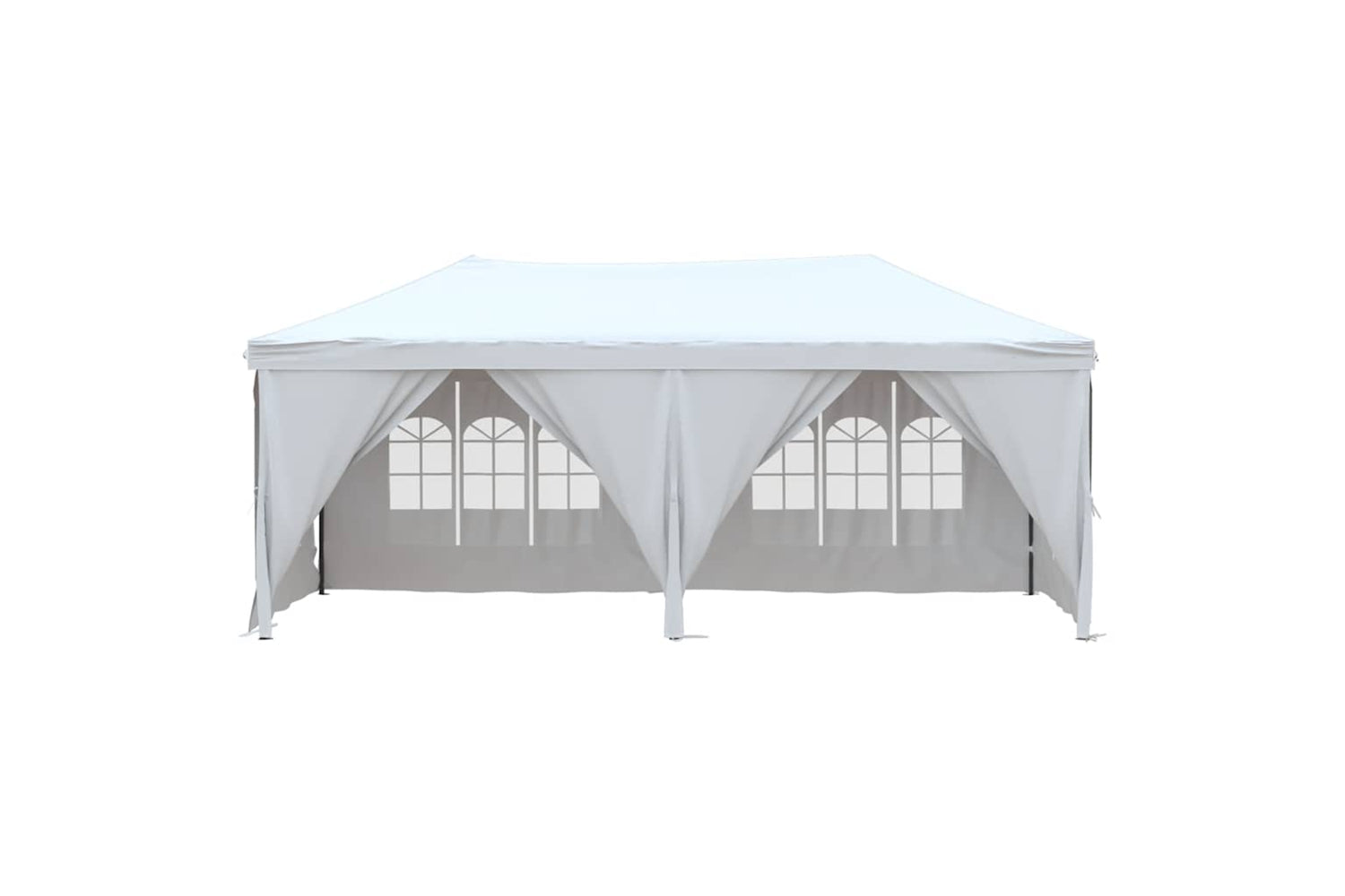 Vidaxl 93545 Folding Party Tent With Sidewalls White 3x6 M-2