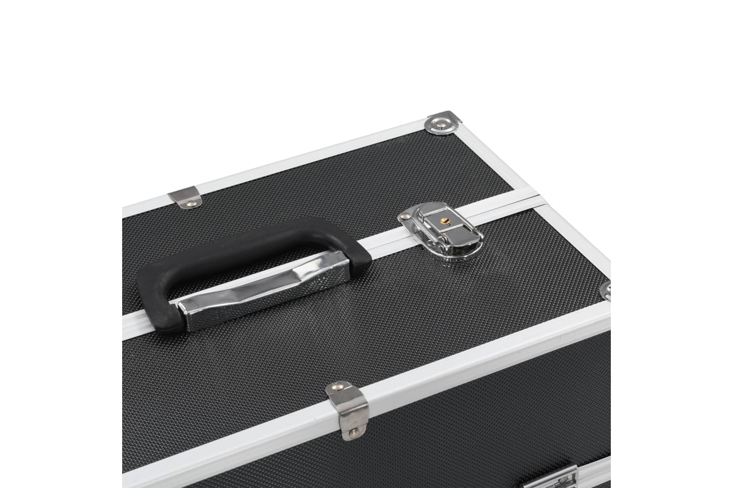 vidaXL 91833 Make-up Case 38x23x34cm Black Aluminium-5