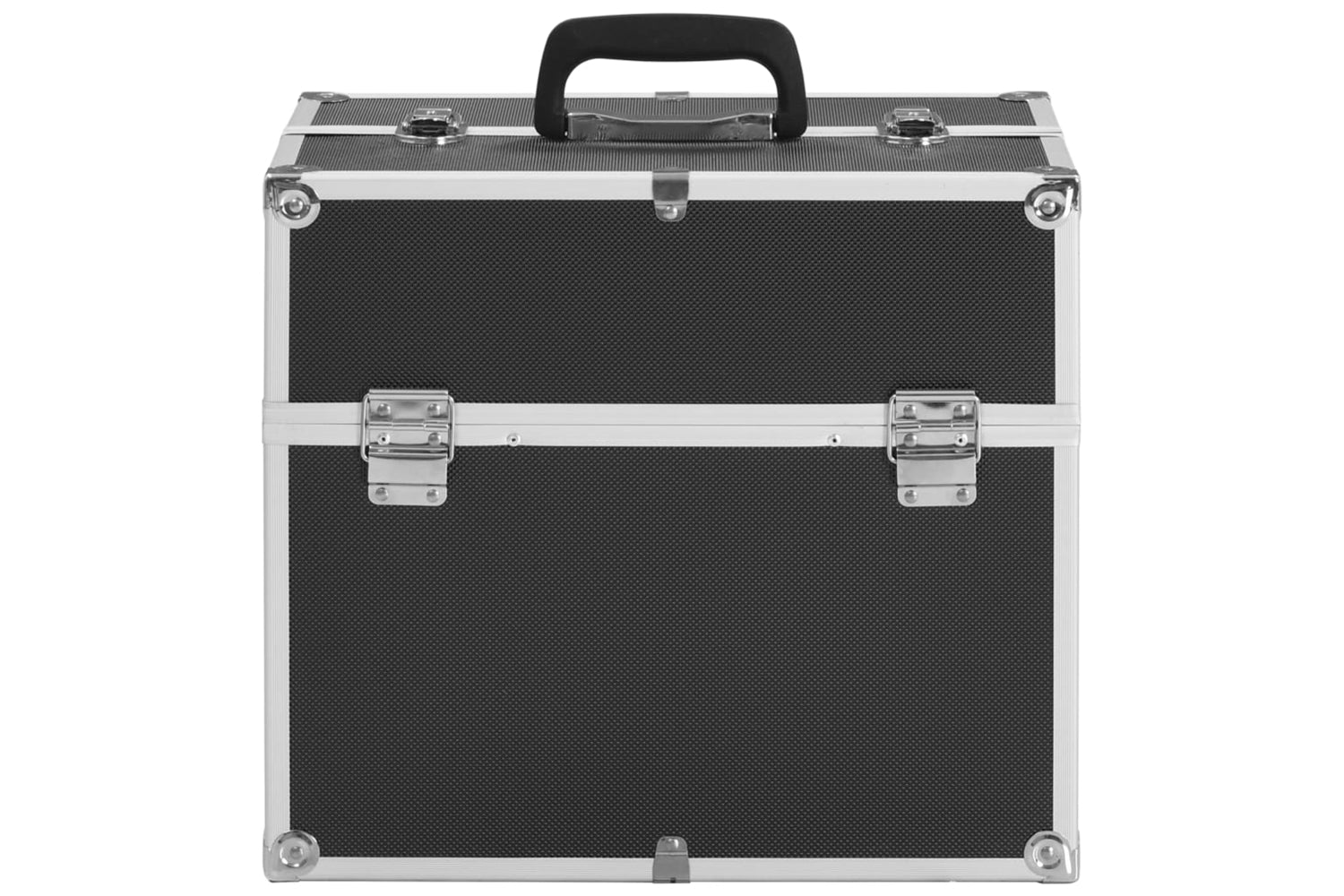 vidaXL 91833 Make-up Case 38x23x34cm Black Aluminium-3