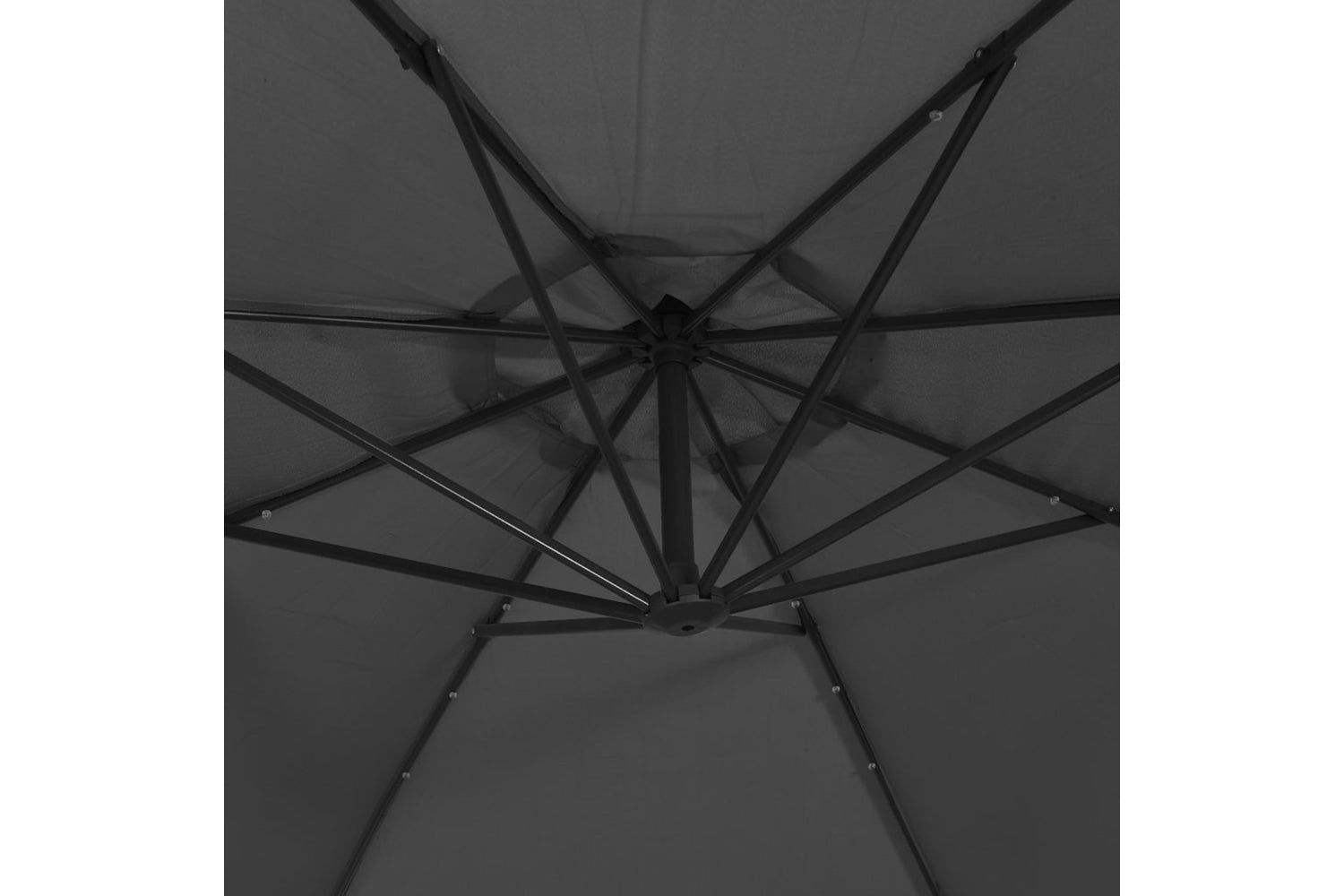 Vidaxl 44521 Cantilever Umbrella Led Lights And Steel Pole 300cm Anthracite-8