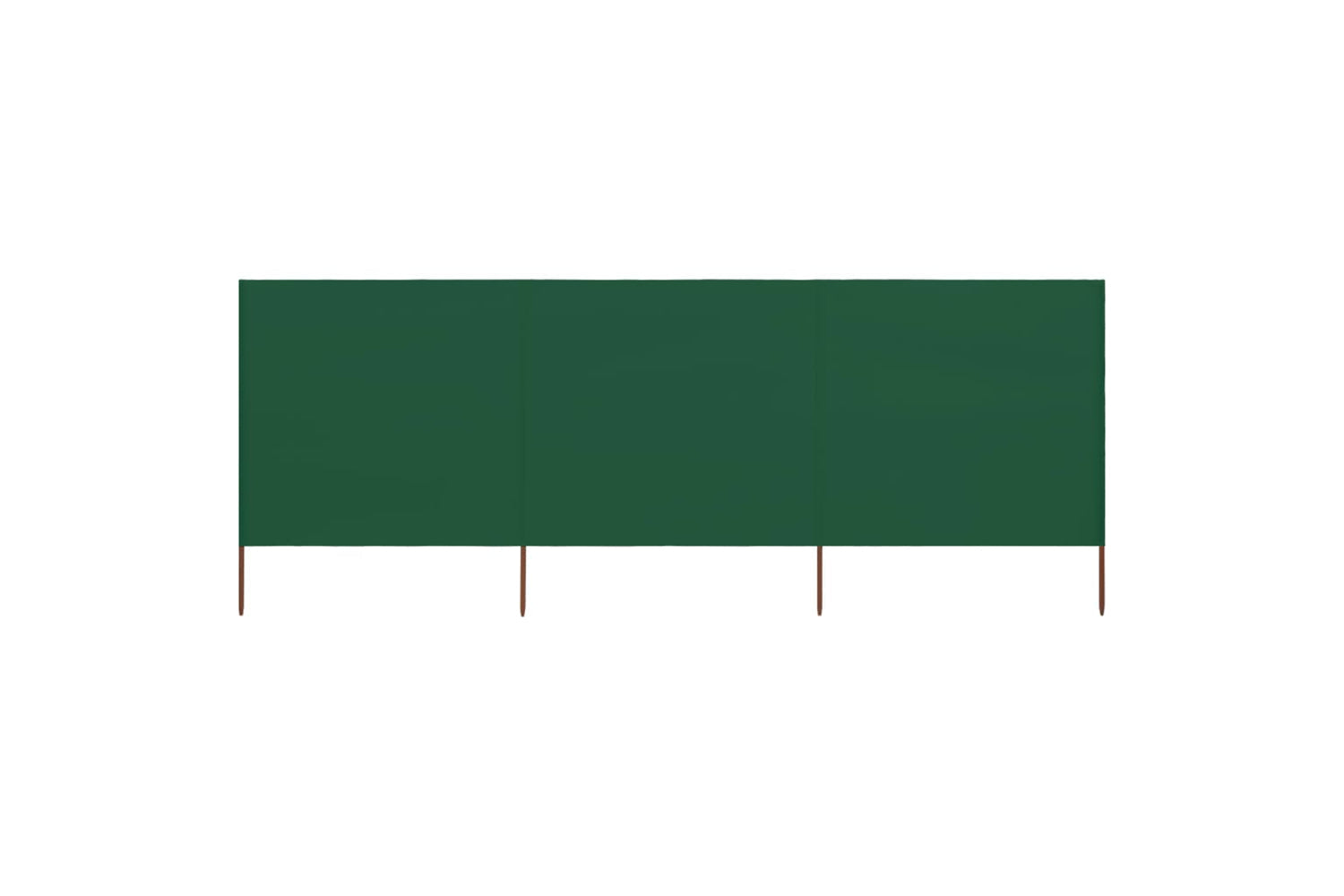 vidaXL 44540 3-panel Wind Screen Fabric 400x120cm Green-3