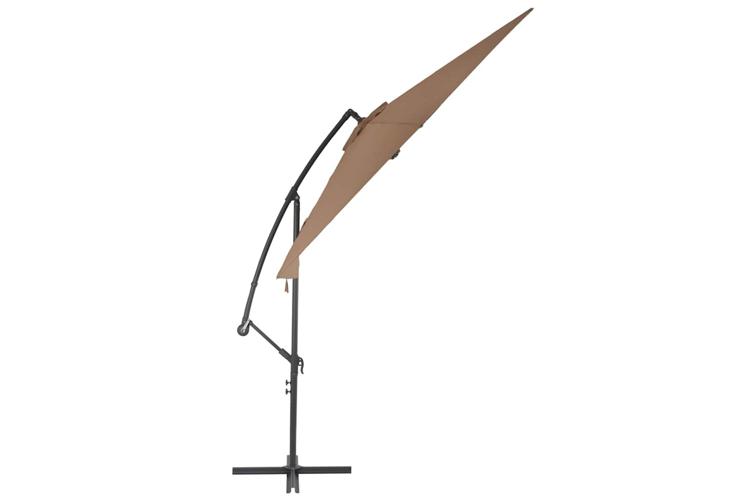 vidaXL 44510 Cantilever Umbrella With Aluminium Pole 300cm Taupe-3