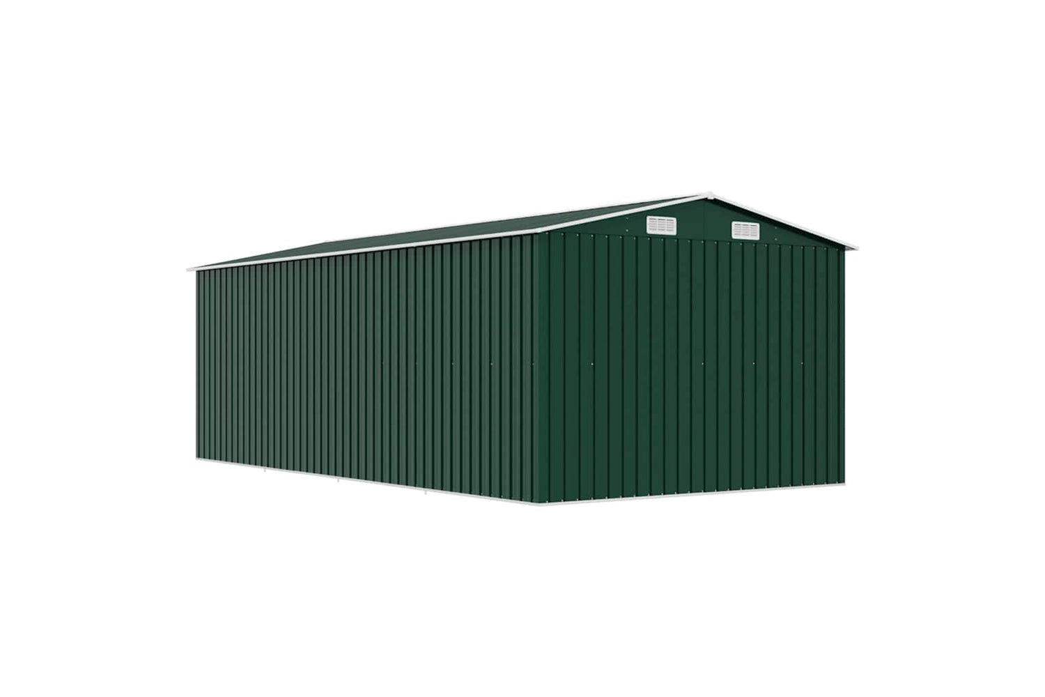 vidaXL 143348 Garden Shed 257x489x181cm Metal Green-7