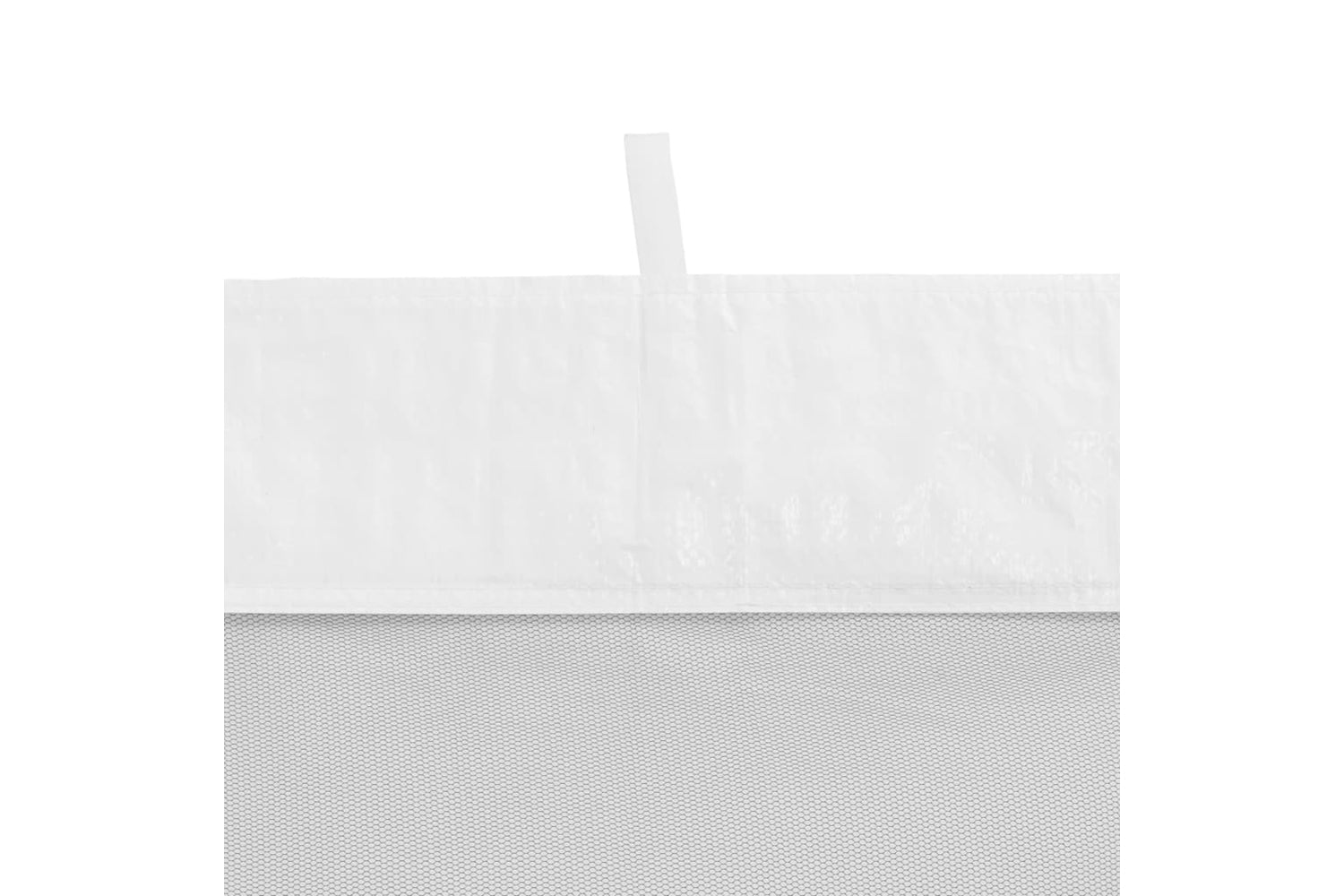 vidaXL Party Tent Sidewall 2 Pcs White And Black Mesh-3