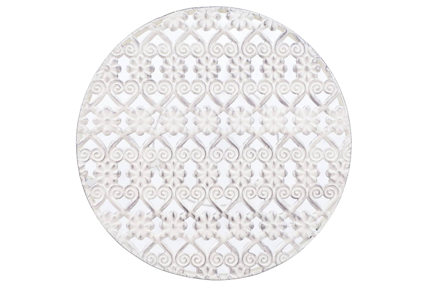 Vidaxl 245937 Plant Stand Set 3 Pieces Vintage Style Metal Antique White-6
