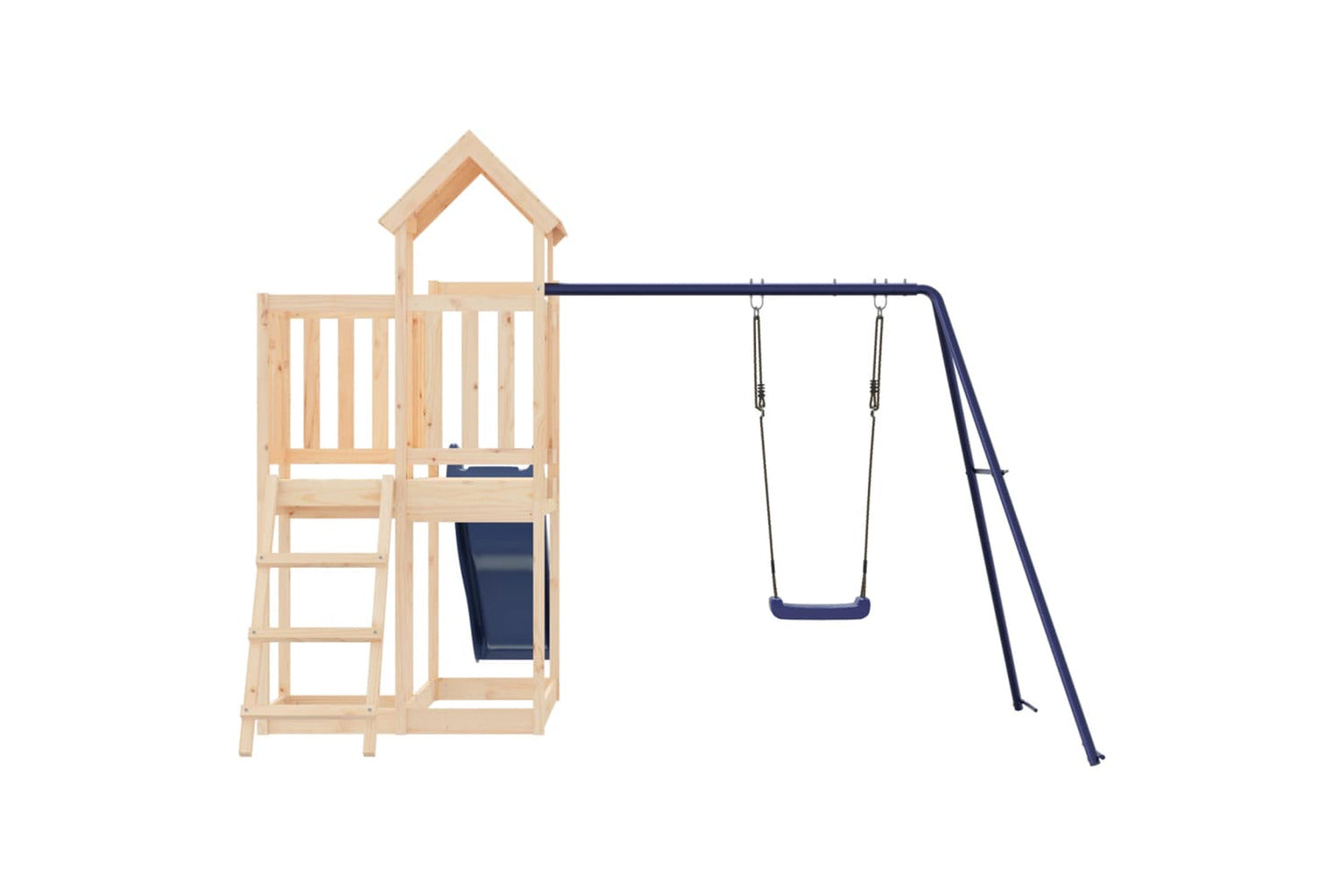 Vidaxl 3155840 Playhouse With Slide Swing Solid Wood Pine-7
