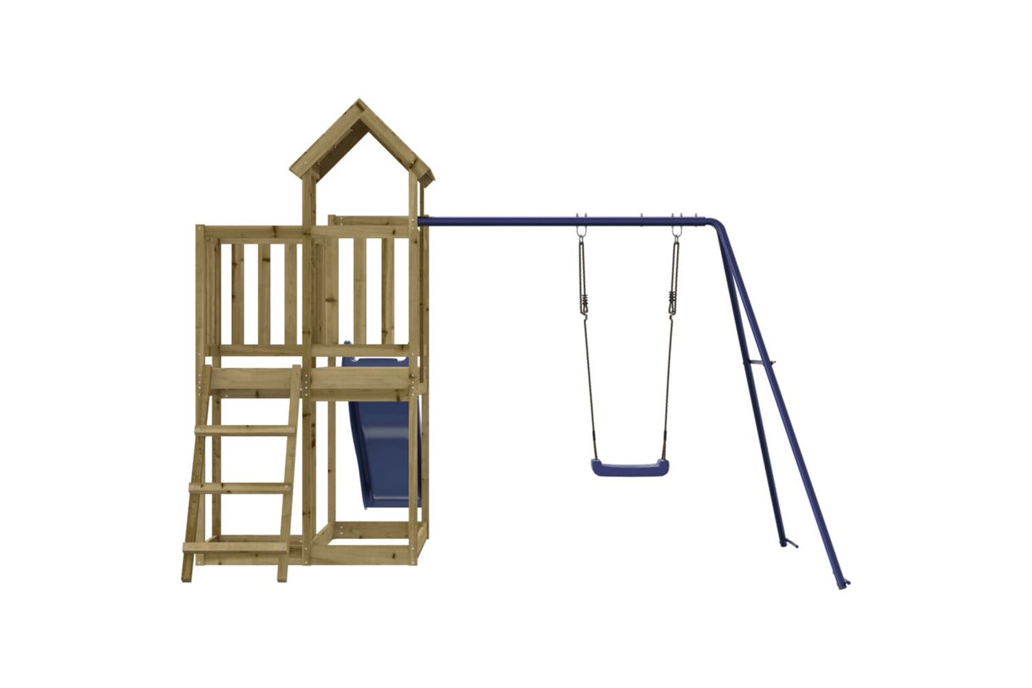 Vidaxl 3155842 Playhouse With Slide Swing Impregnated Wood Pine-7