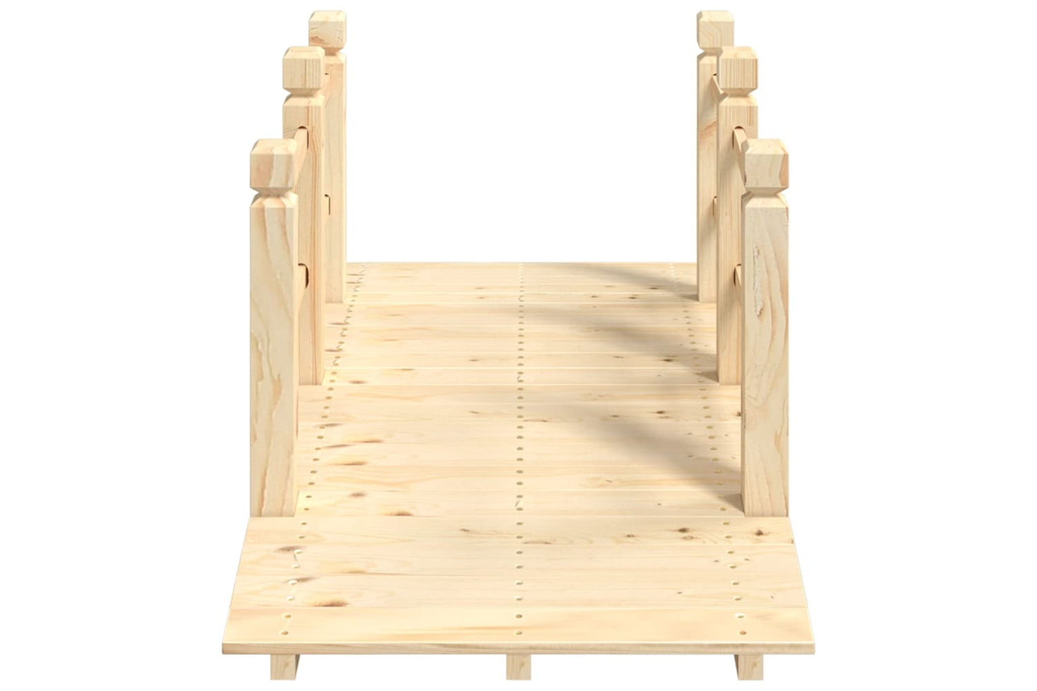 Vidaxl 363355 Garden Bridge With Railings 150x67x56cm Solid Wood Spruce-3