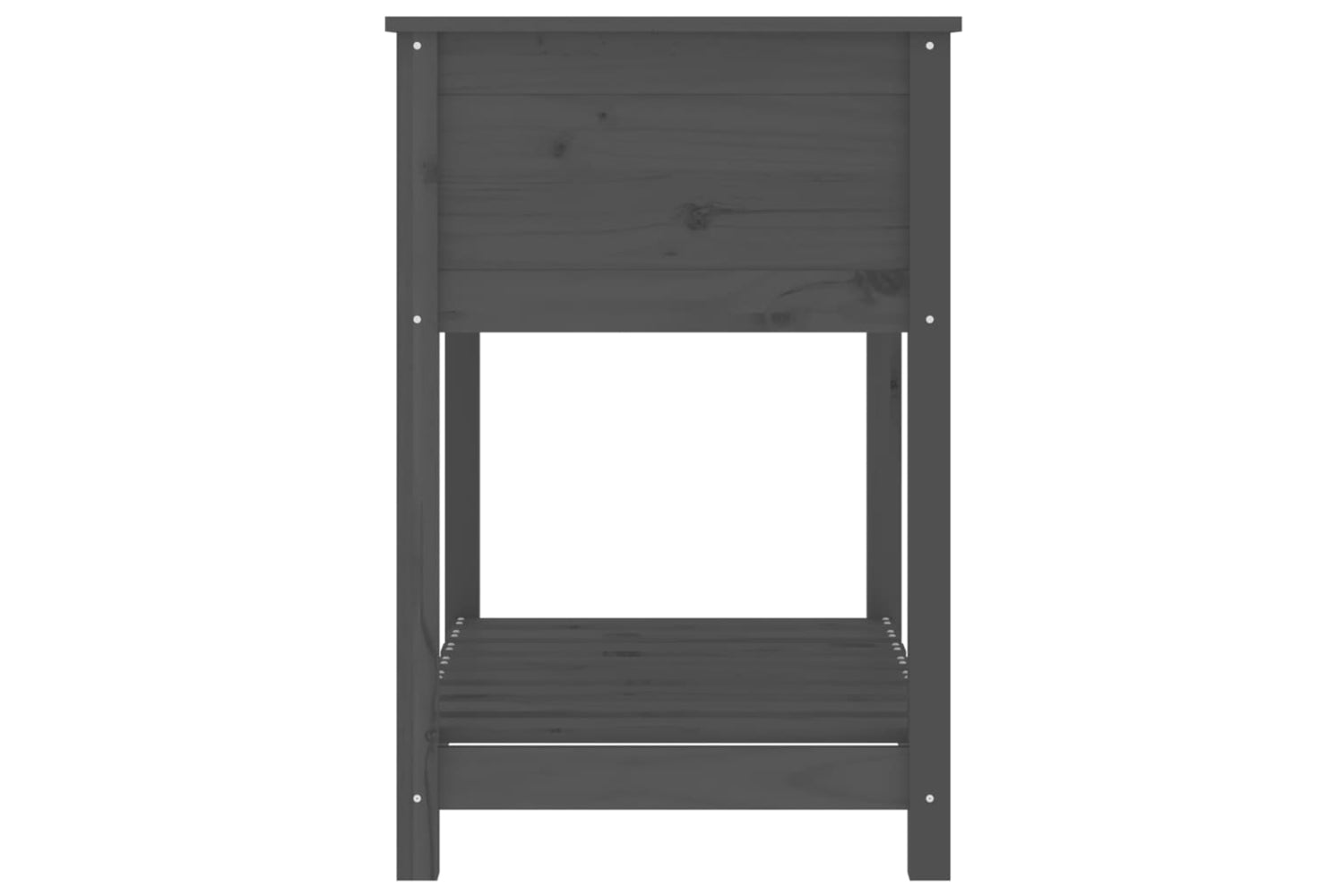 vidaXL 823782 Planter With Shelf Grey 82.5x54x81cm Solid Wood Pine-5