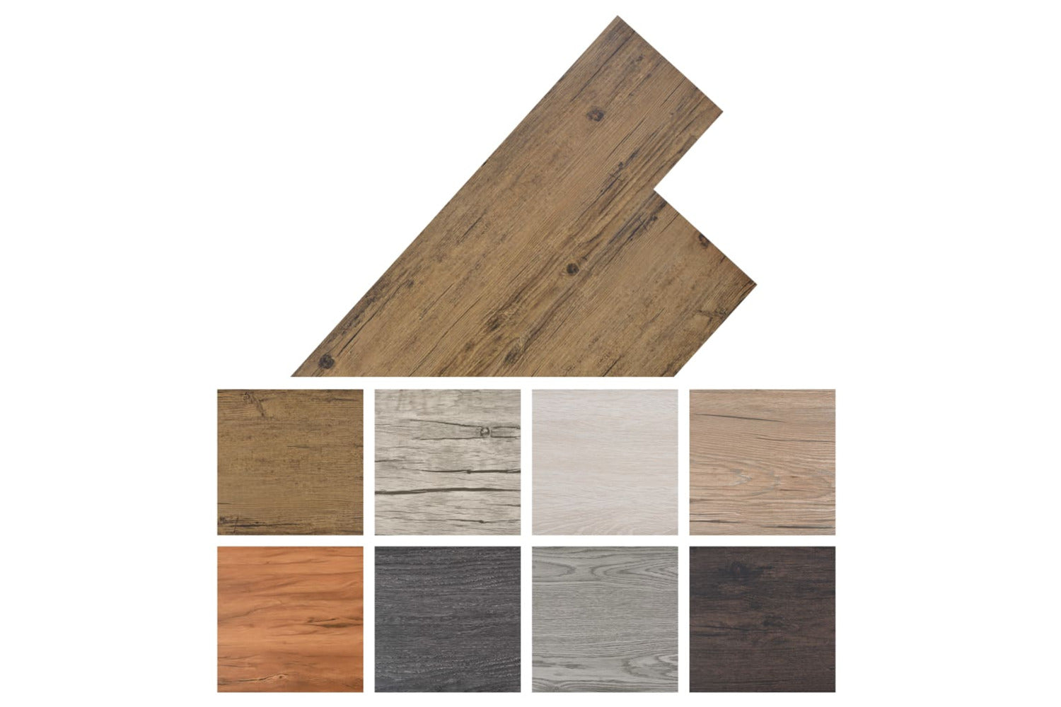 Vidaxl Non Self-adhesive Pvc Flooring Planks 5.26 MÂ² 2 Mm Walnut Brown-6