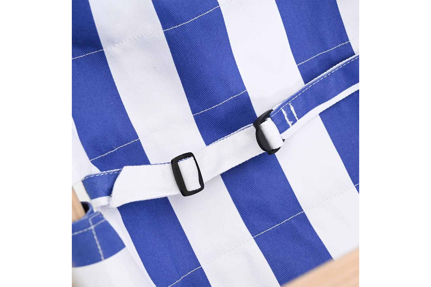 Vidaxl Baby Swing With Safety Belt Cotton Wood Blue-6