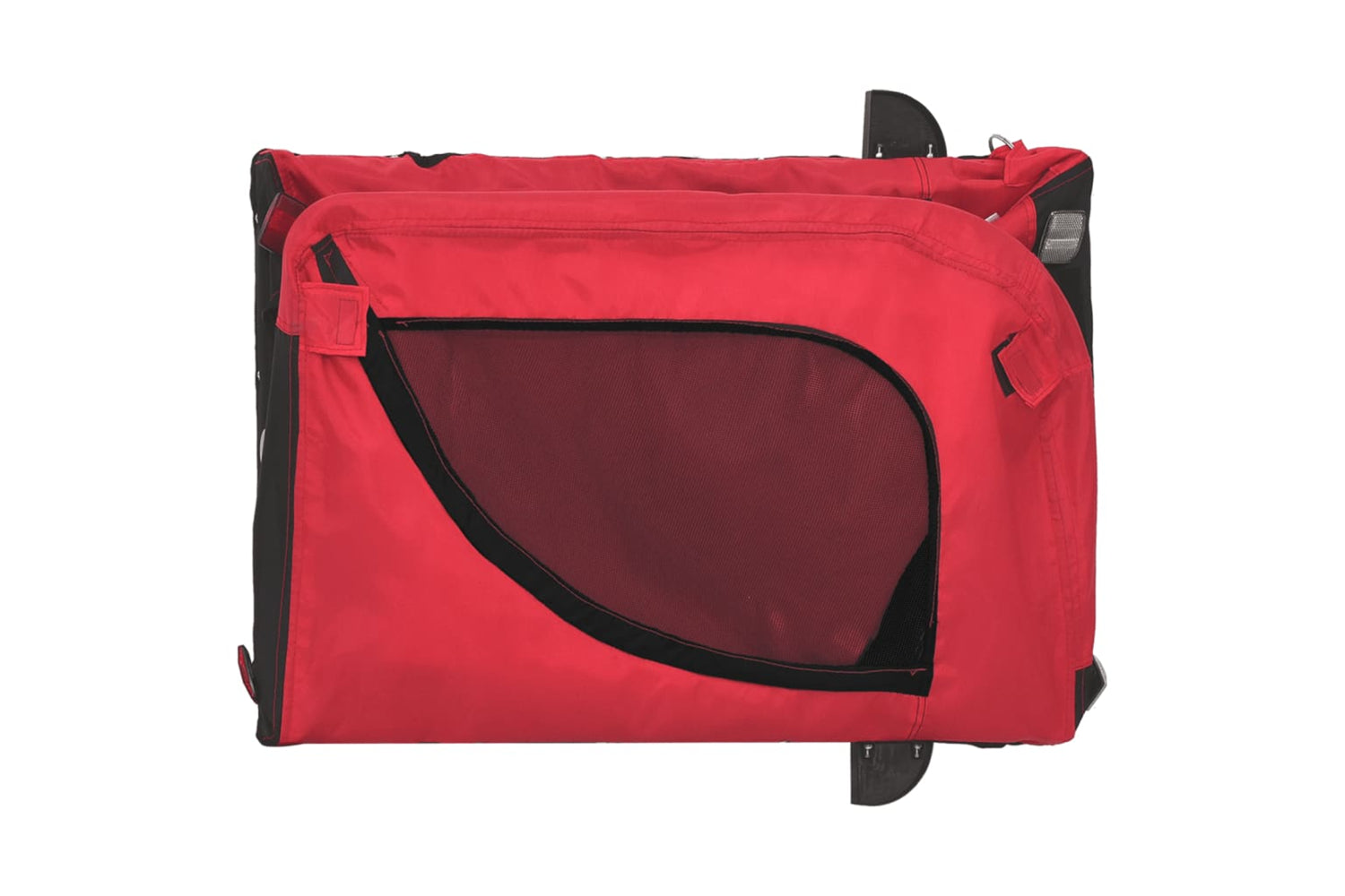 Vidaxl 93999 Pet Bike Trailer Red And Black Oxford Fabric And Iron-7