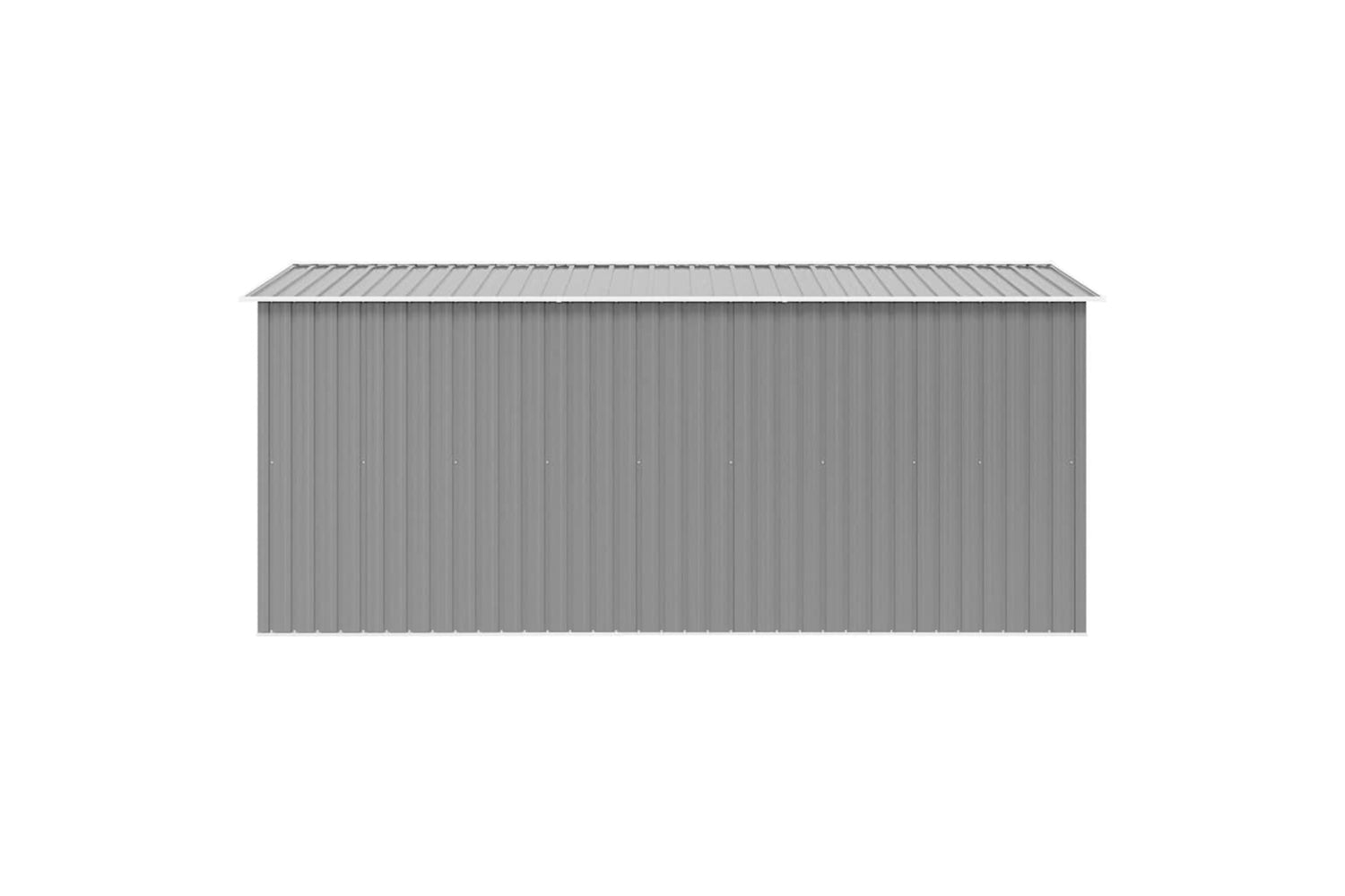 vidaXL 143345 Garden Shed 257x392x181cm Metal Grey-6