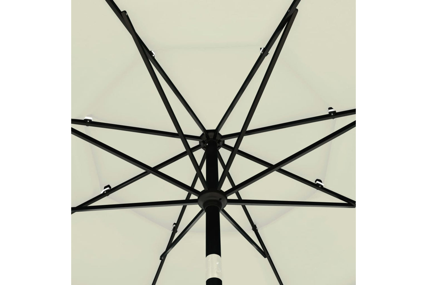 Vidaxl 313876 3-tier Parasol With Aluminium Pole Sand 3.5 M-6