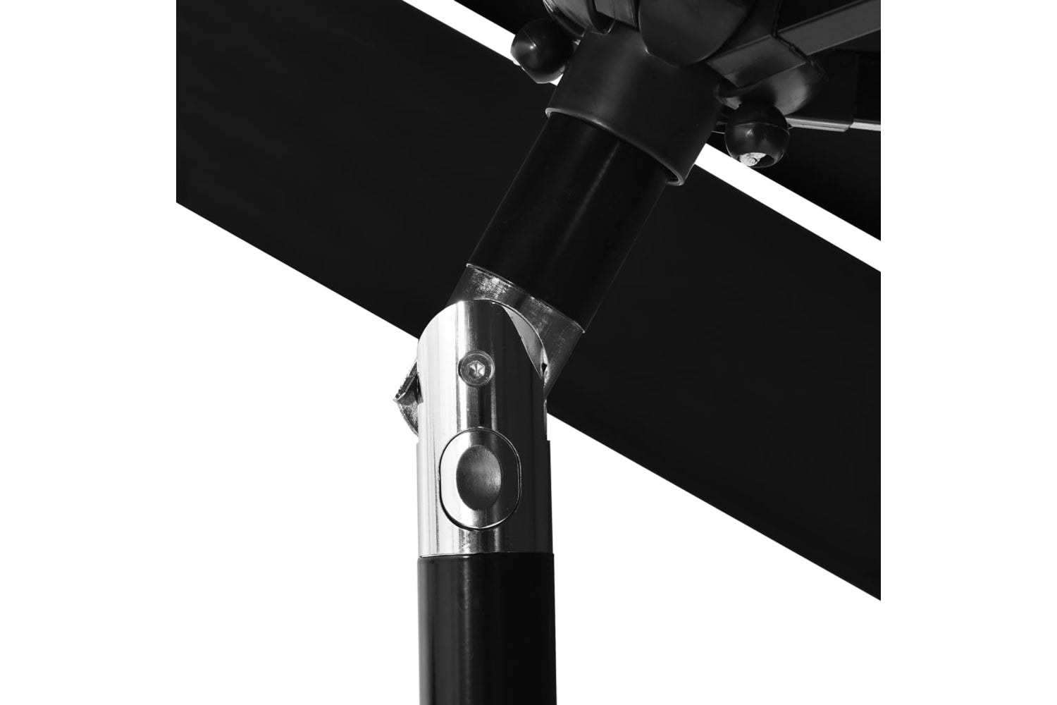 Vidaxl 313866 3-tier Parasol With Aluminium Pole Black 2.5 M-6