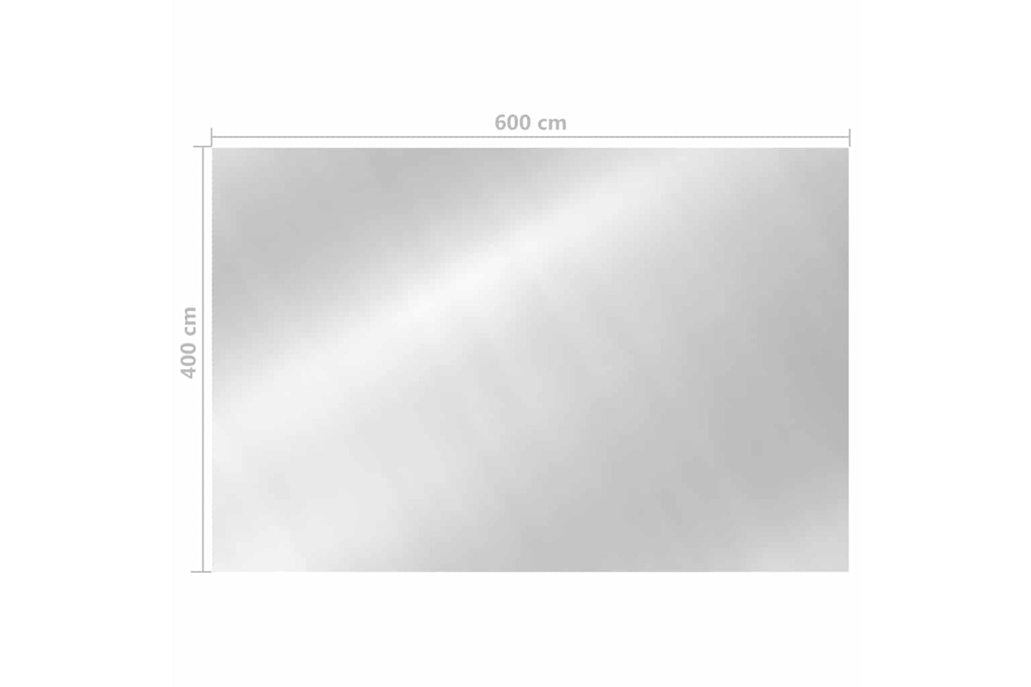 vidaXL 93102 Rectangular Pool Cover 600x400cm Pe Silver-5