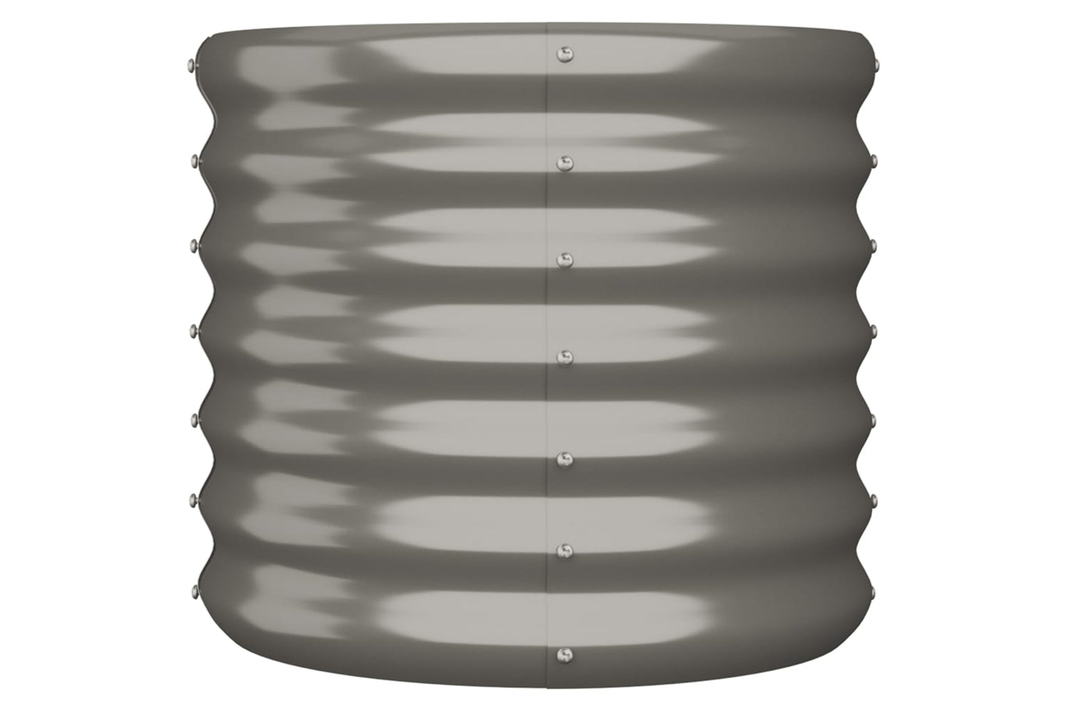 vidaXL 318844 Garden Planter Powder-coated Steel 40x40x36cm Grey-2