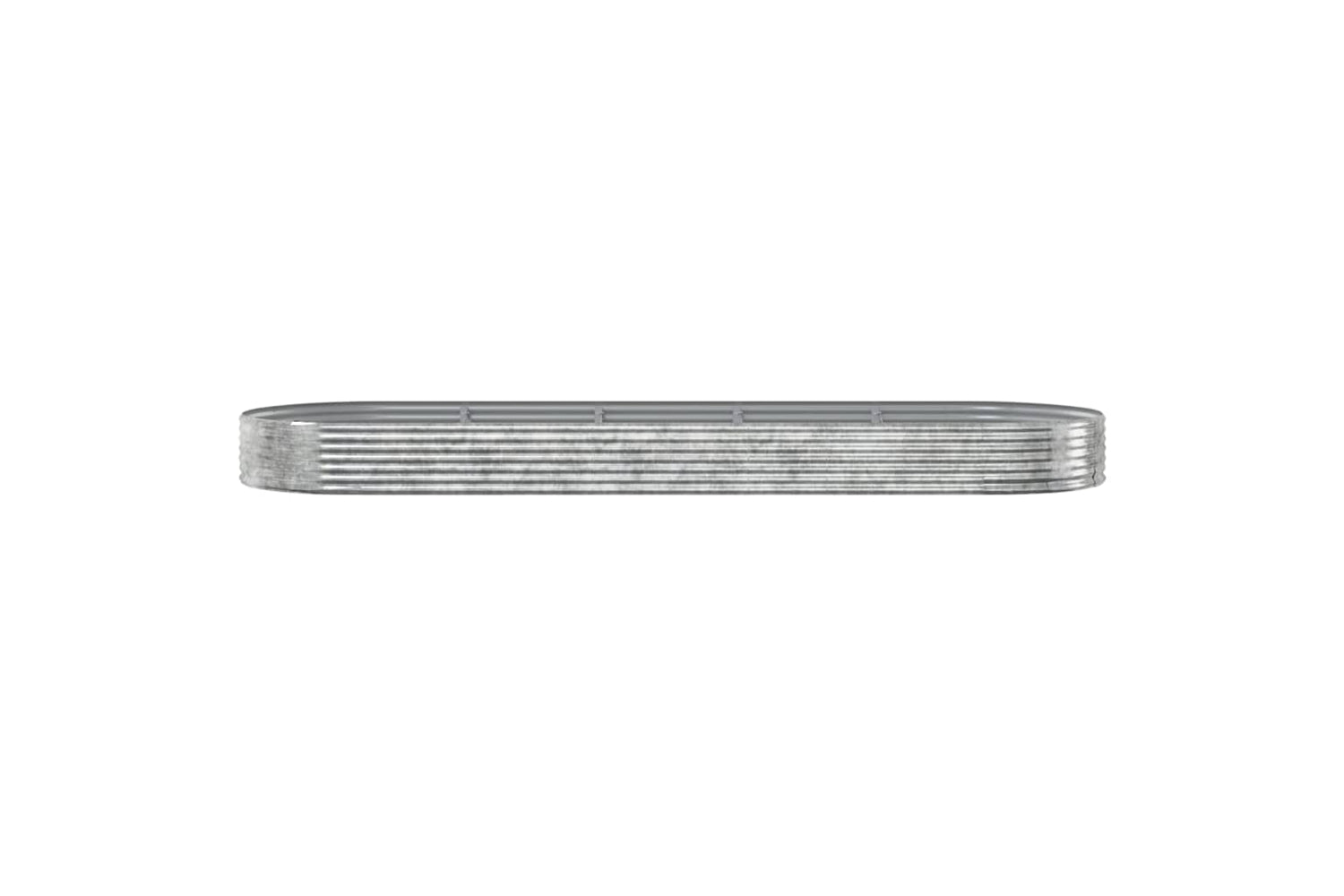 vidaXL 319042 Garden Raised Bed Powder-coated Steel 450x140x36cm Silver-2