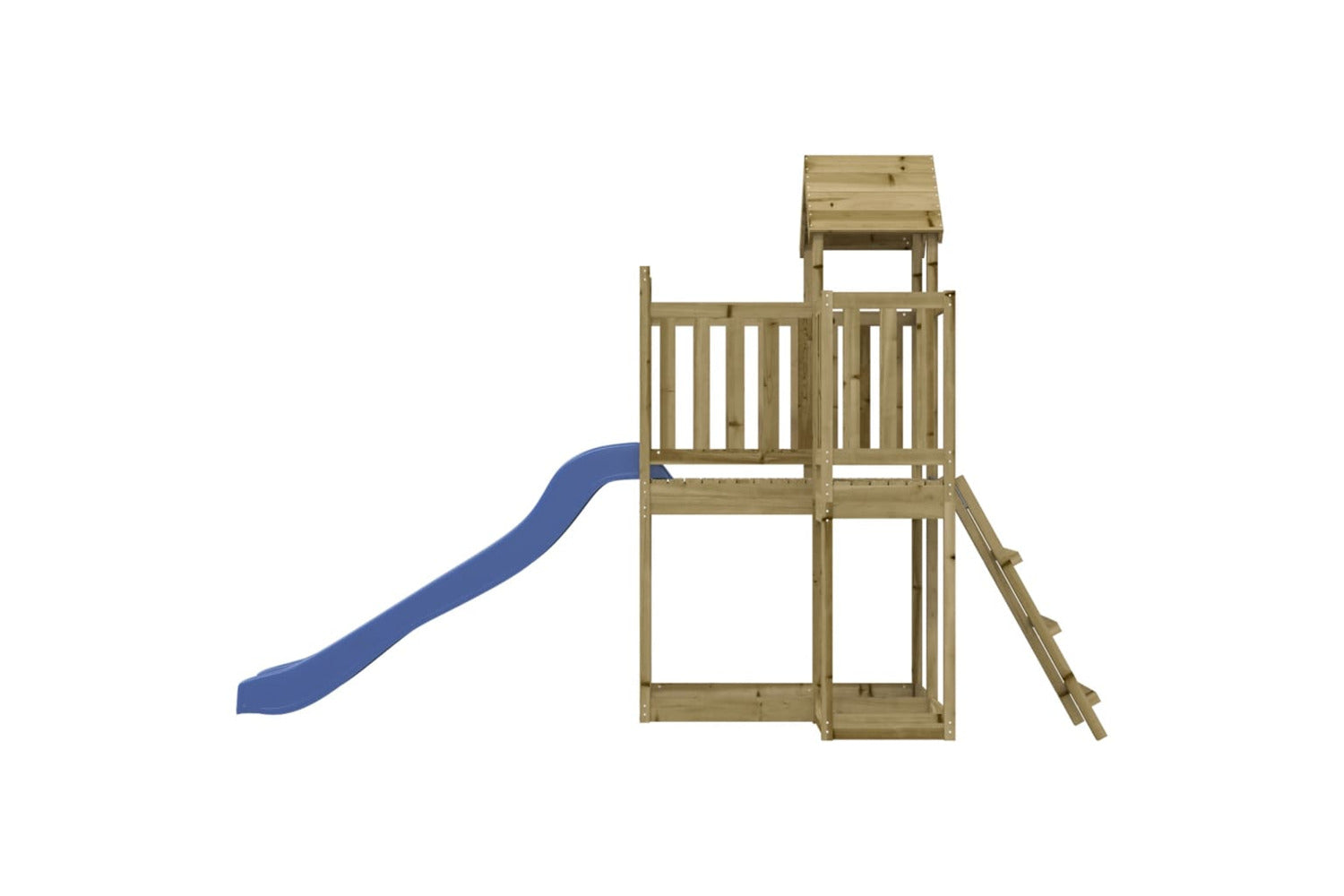 Vidaxl 3155830 Playhouse With Slide Impregnated Wood Pine-6