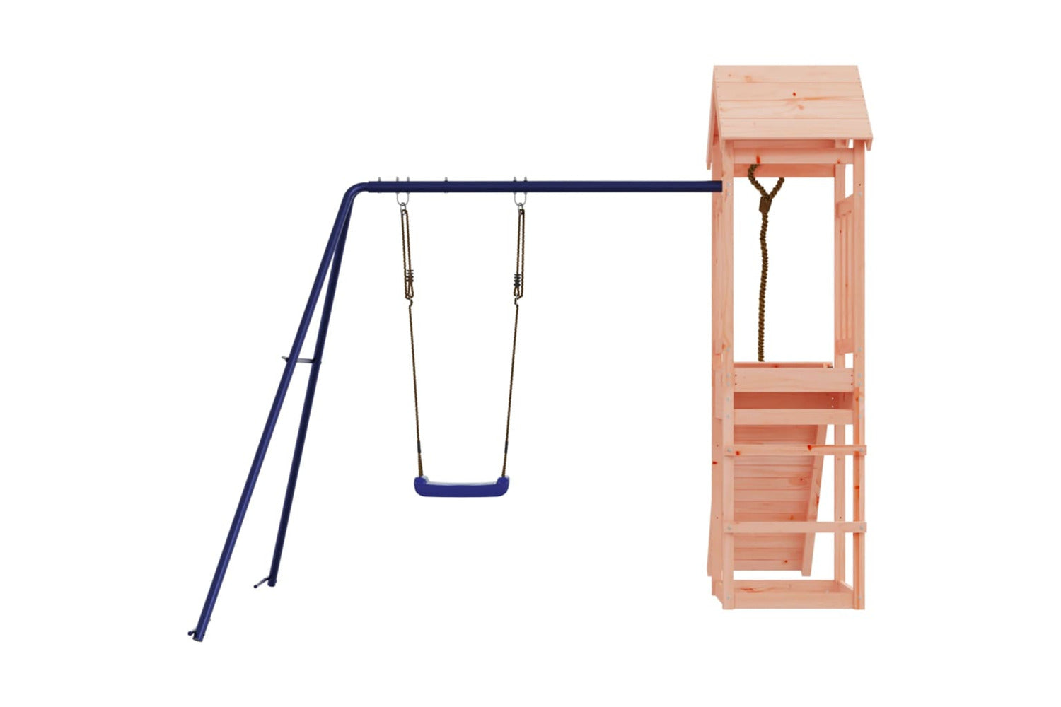 Vidaxl 3155814 Playhouse With Climbing Wall Swing Solid Wood Douglas-7