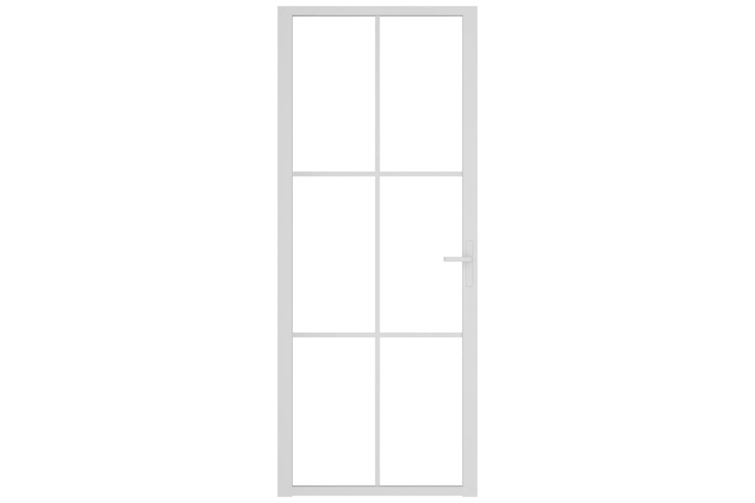 vidaXL 350573 Interior Door 83x201.5cm White Esg Glass And Aluminium-2