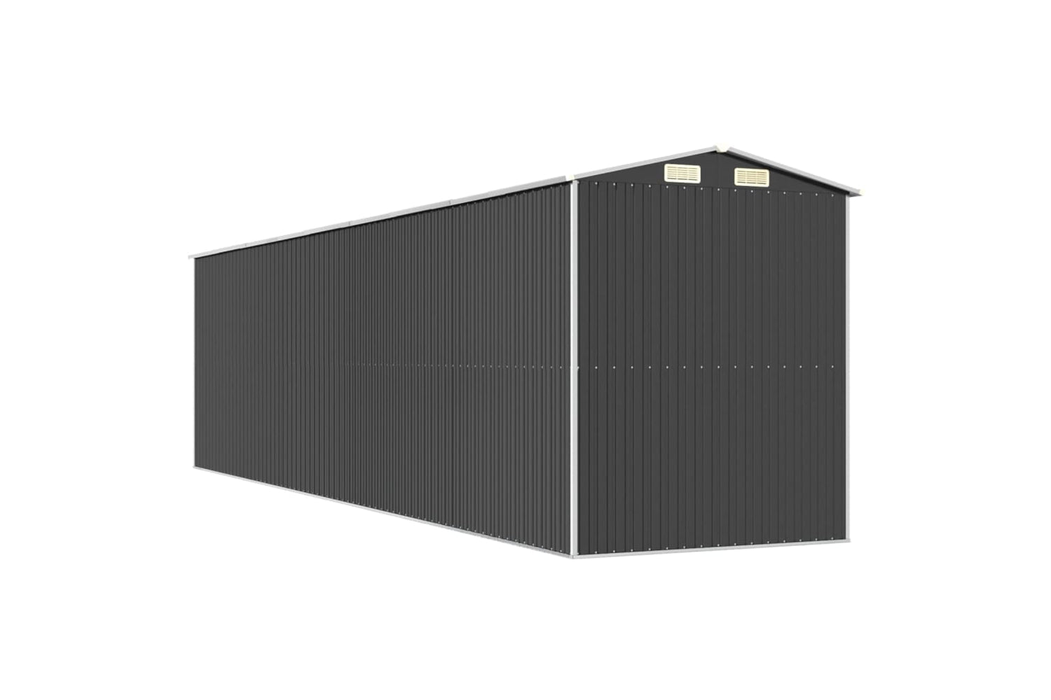 vidaXL 3147456 Garden Shed Anthracite 192x772x223cm Galvanised Steel-5