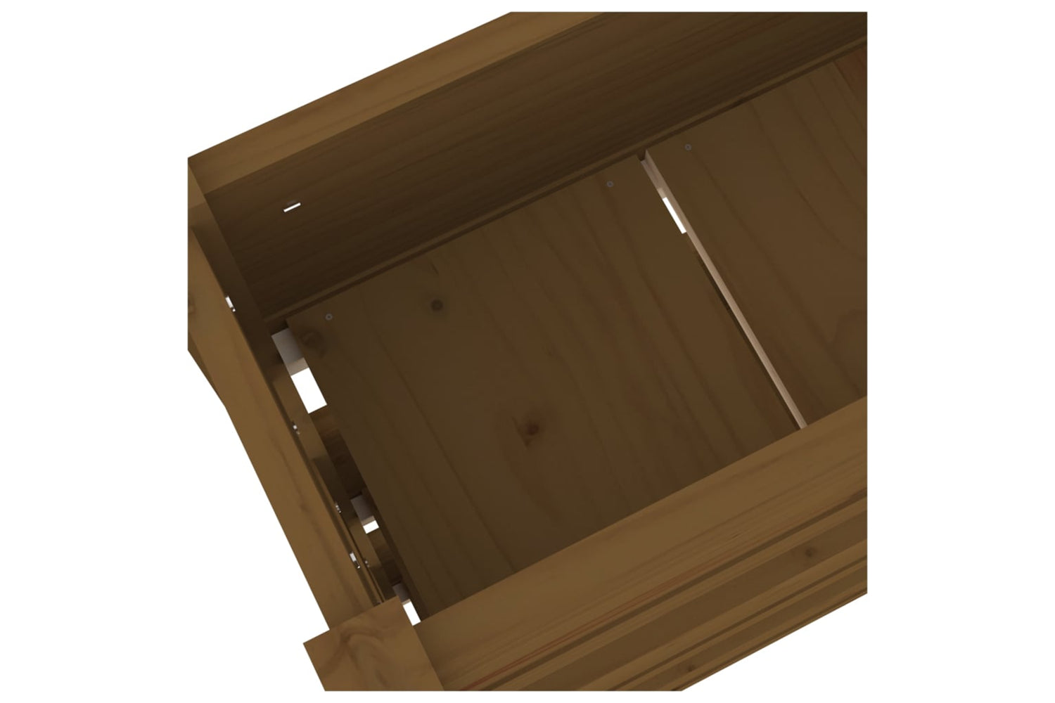 vidaXL 823923 Planter Honey Brown 112x25x104.5cm Solid Wood Pine-6