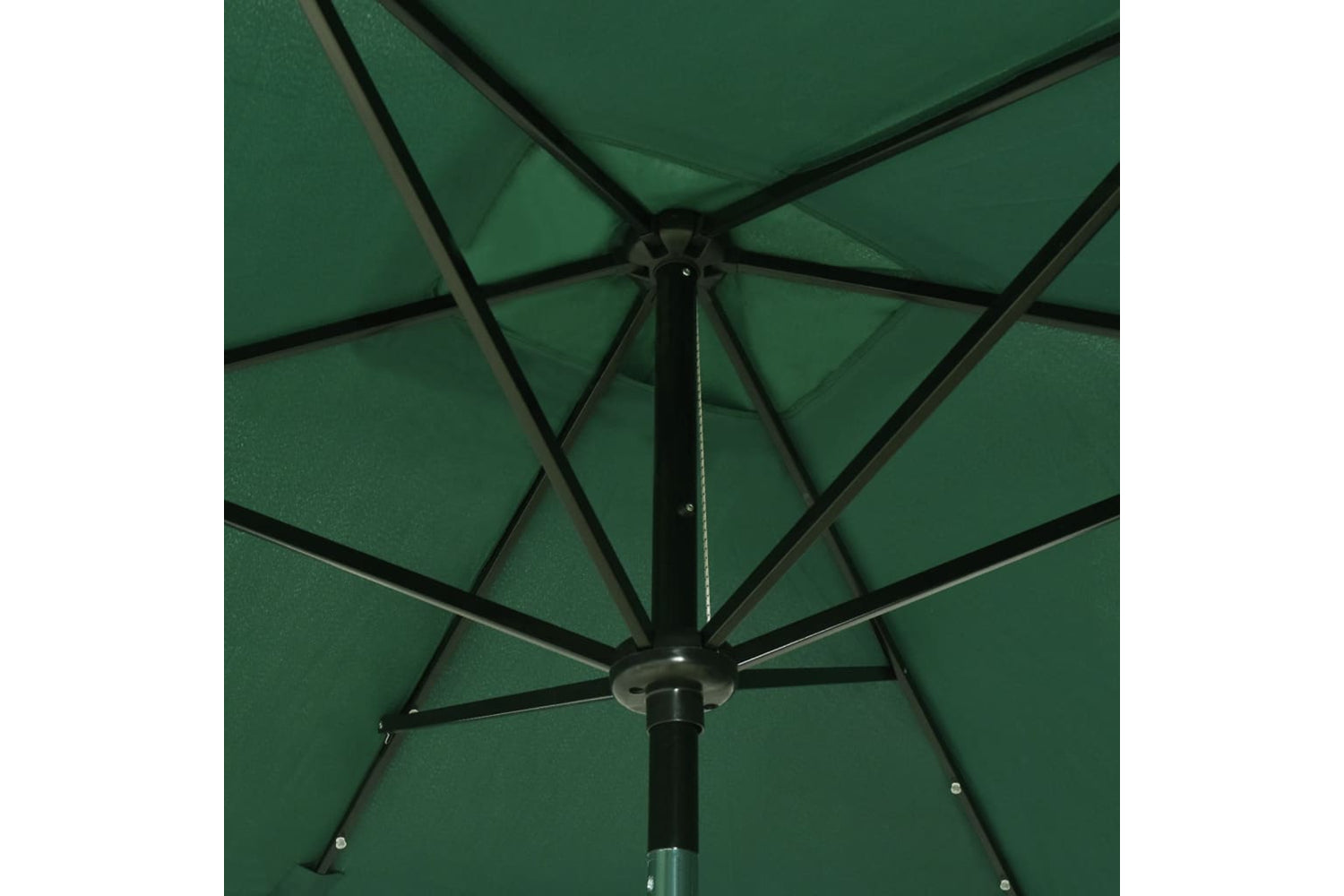 Vidaxl 313786 Parasol With Leds And Steel Pole Green 2x3 M-9