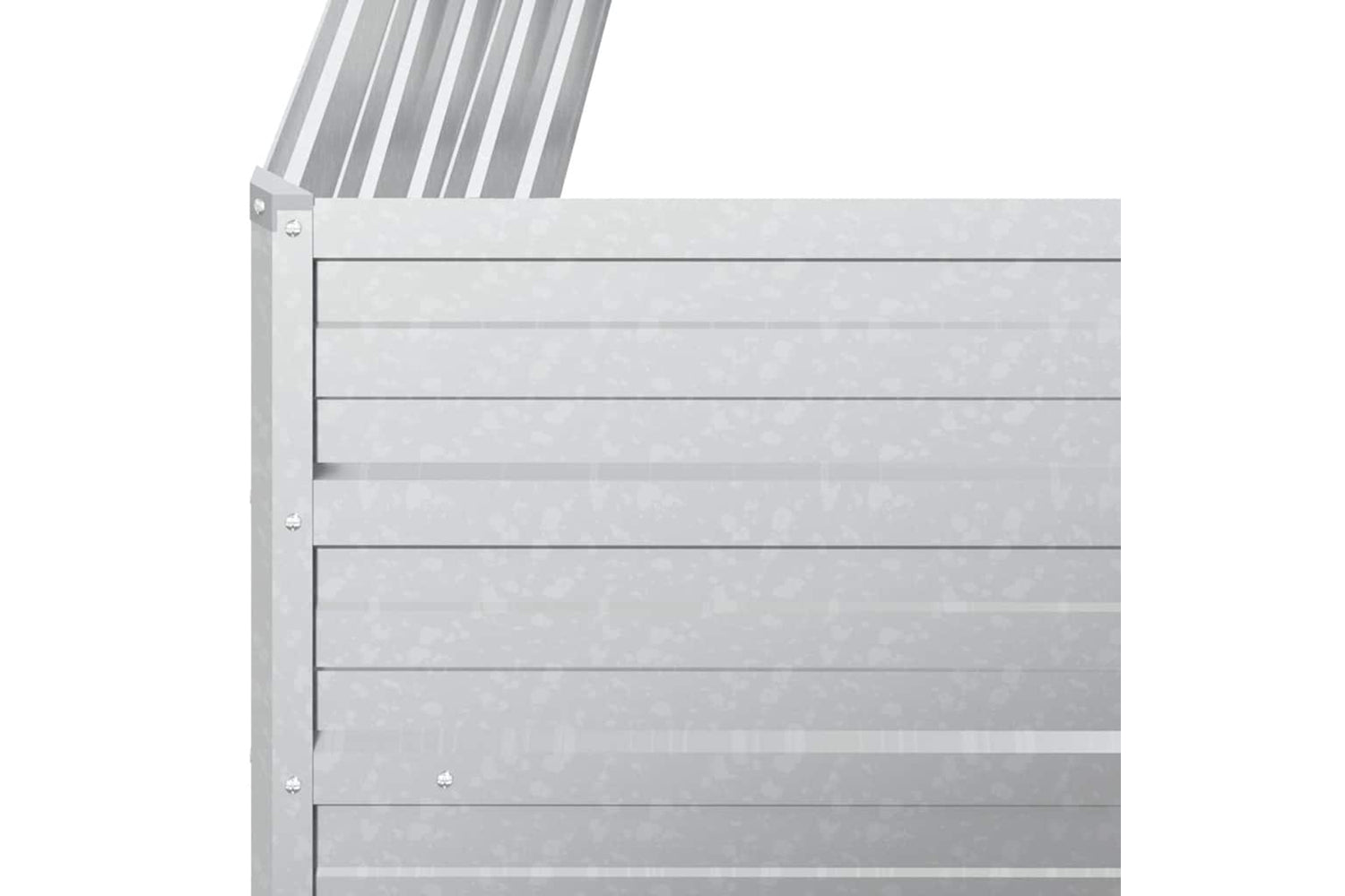 Vidaxl Garden Raised Bed 100x40x77 Cm Galvanized Steel Silver-5