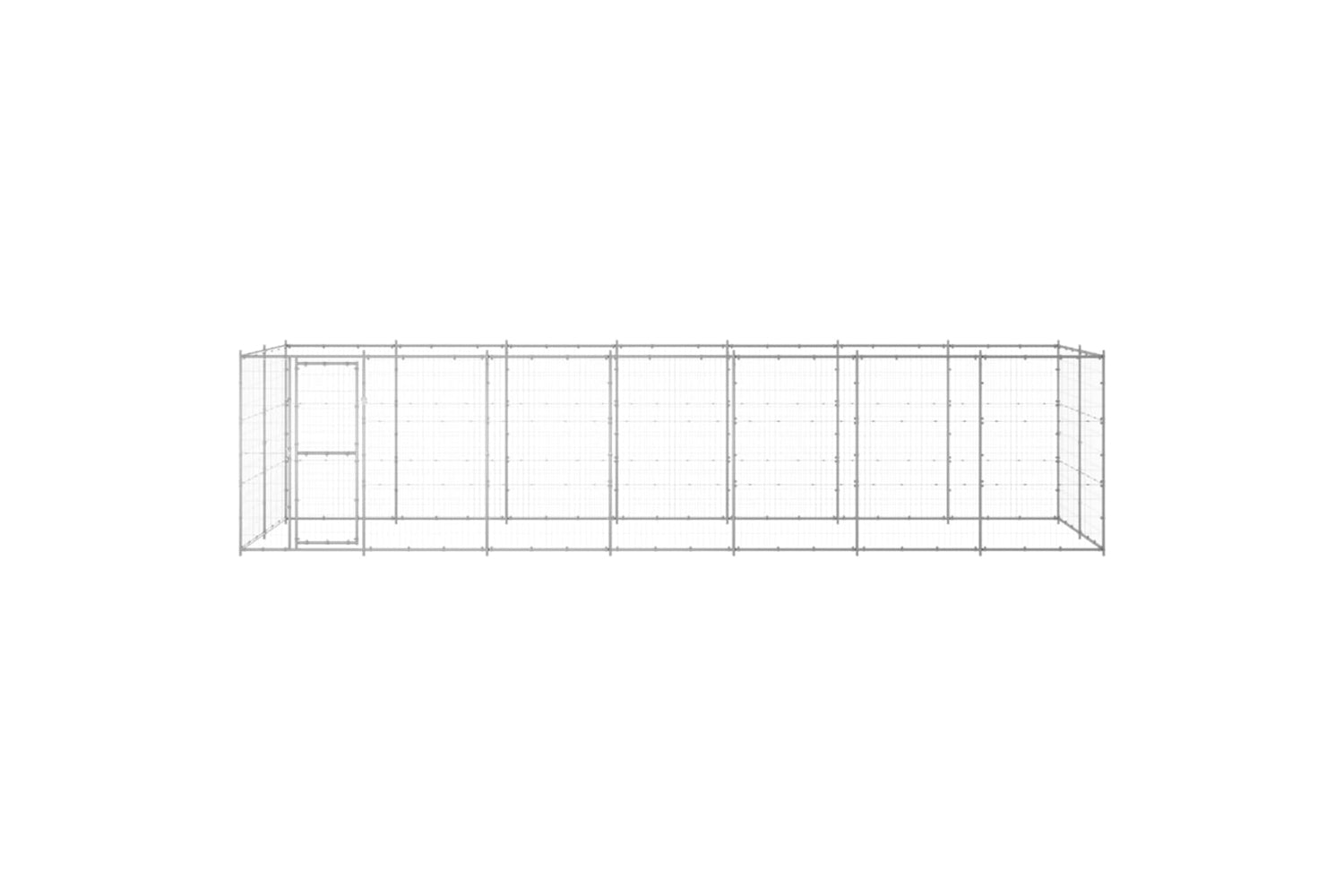 Vidaxl 3082310 Outdoor Dog Kennel Galvanised Steel 16.94 M2-2