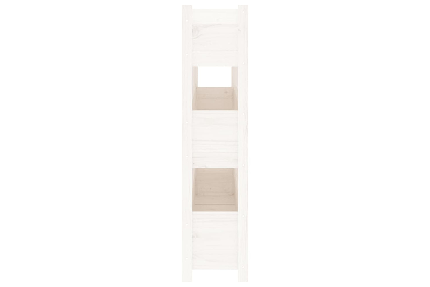vidaXL 823921 Planter White 112x25x104.5cm Solid Wood Pine-5