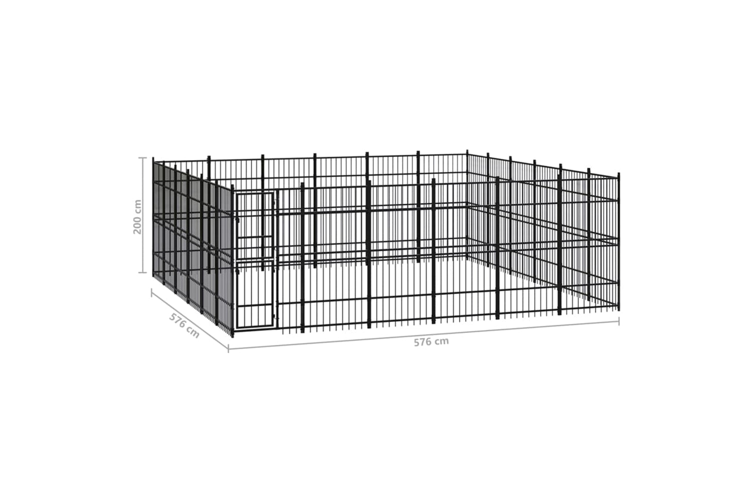 Vidaxl 3097995 Outdoor Dog Kennel Steel 33.18 M2-7