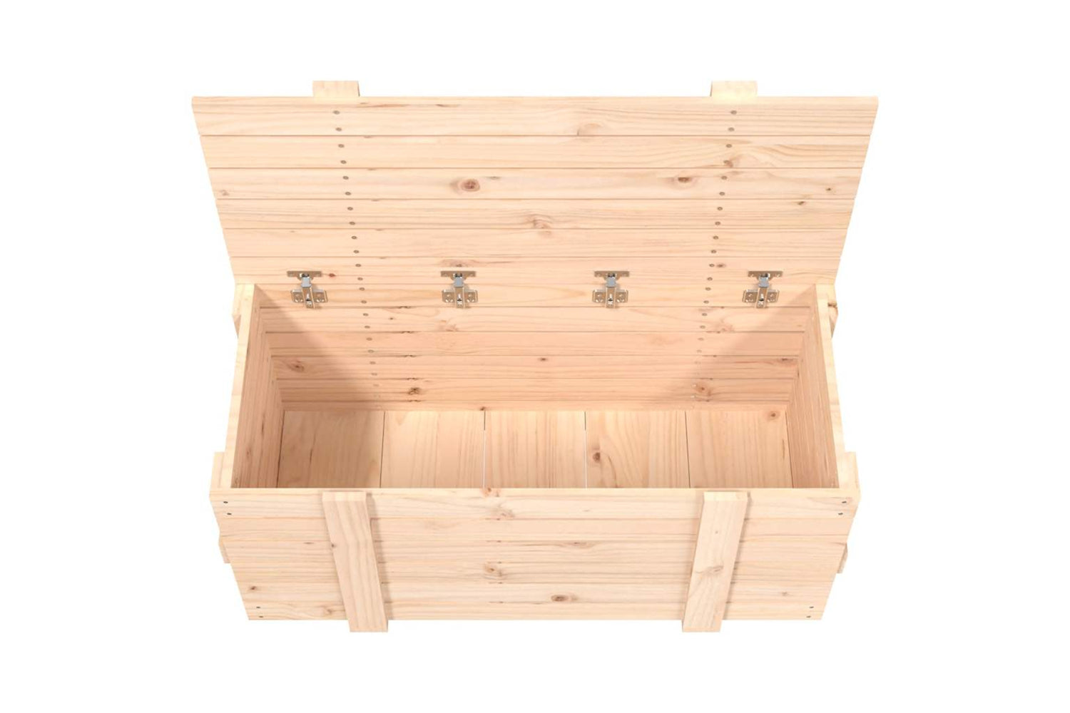 vidaXL 824998 Storage Box 91x40.5x42cm Solid Wood Pine-8