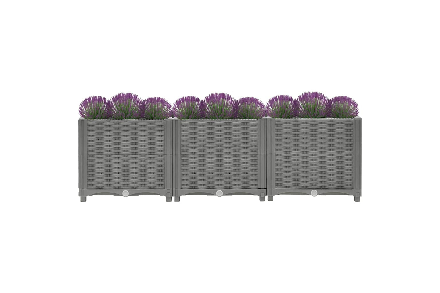 vidaXL Raised Bed 120x40x38cm Polypropylene-3