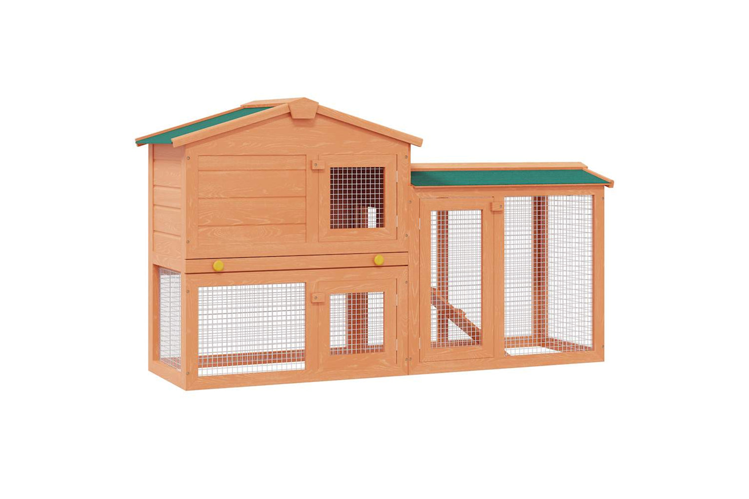 Vidaxl 170162 Outdoor Large Rabbit Hutch Small Animal House Pet Cage Wood