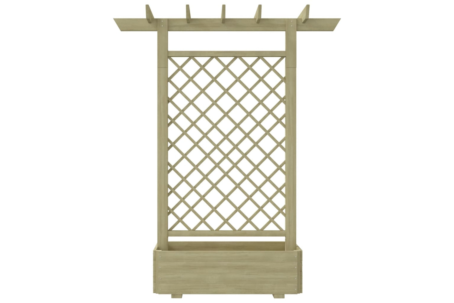 vidaXL 41702 Garden Pergola Planter 162x56x204cm Wood-2