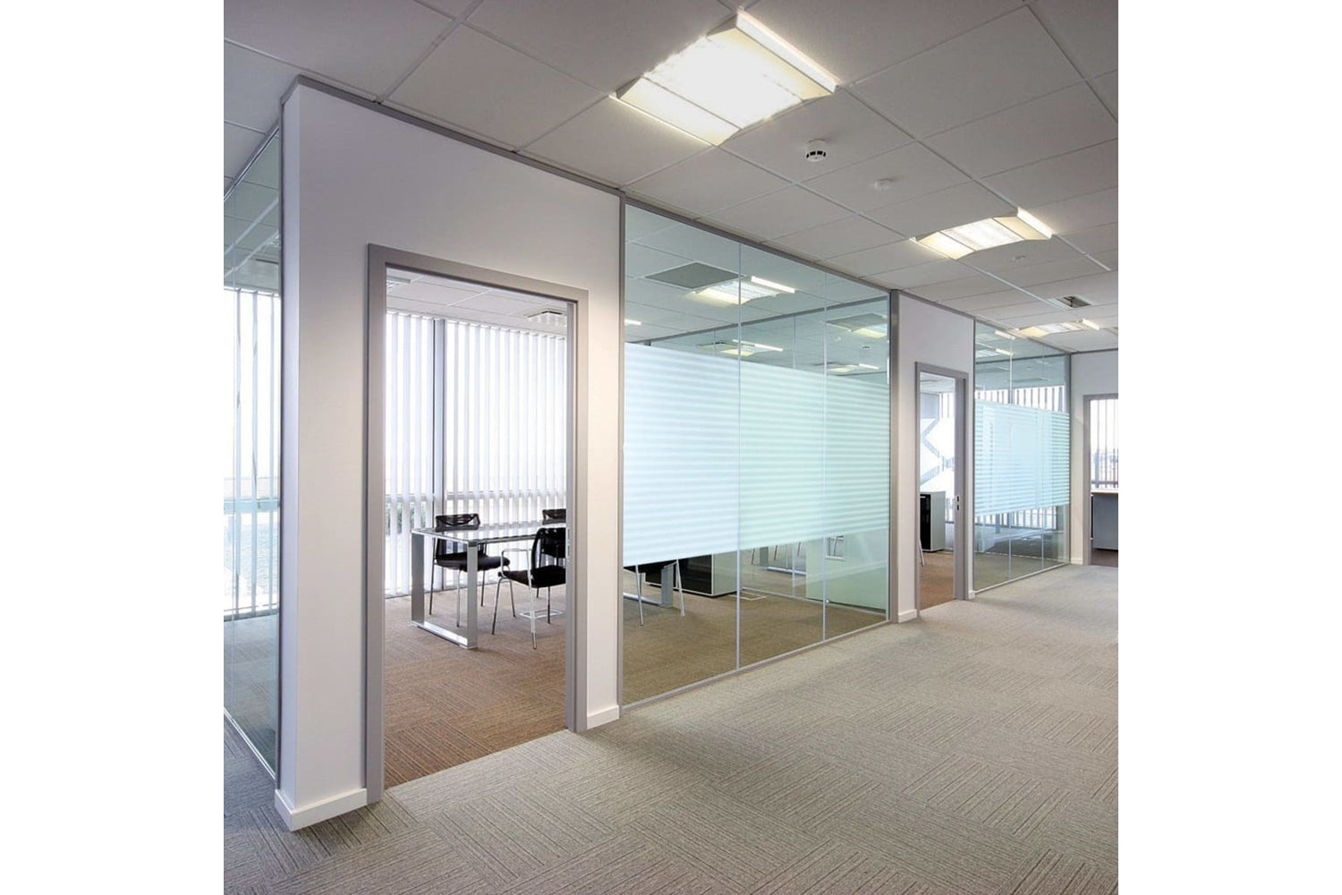 Vidaxl 142788 Frosted Privacy Window Film Adhesive Stripes 0.9x5 M-4