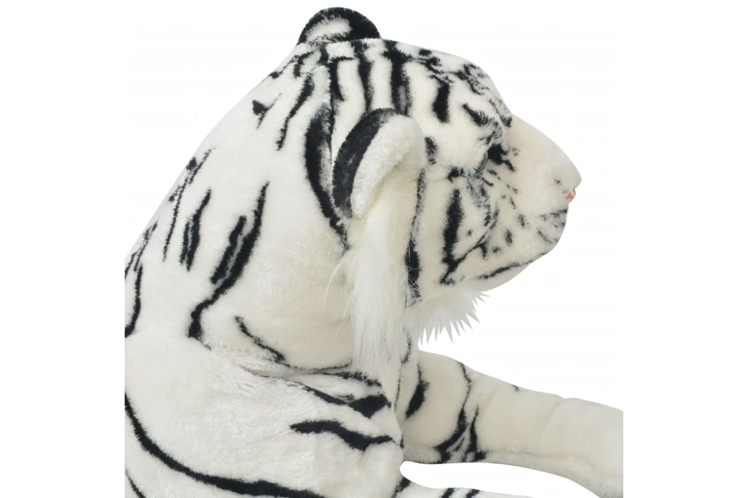 vidaXL 80164 Tiger Toy Plush White Xxl-4