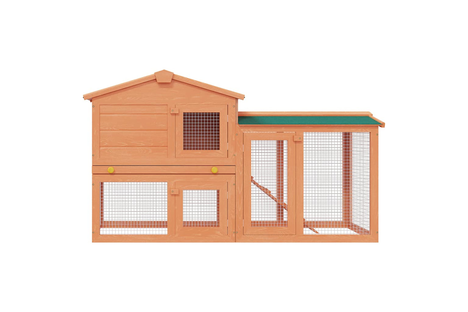 Vidaxl 170162 Outdoor Large Rabbit Hutch Small Animal House Pet Cage Wood-2