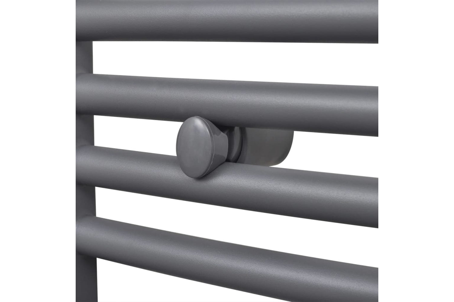 Vidaxl 141896 Grey Bathroom Central Heating Towel Rail Radiator Curve 480x480mm-4