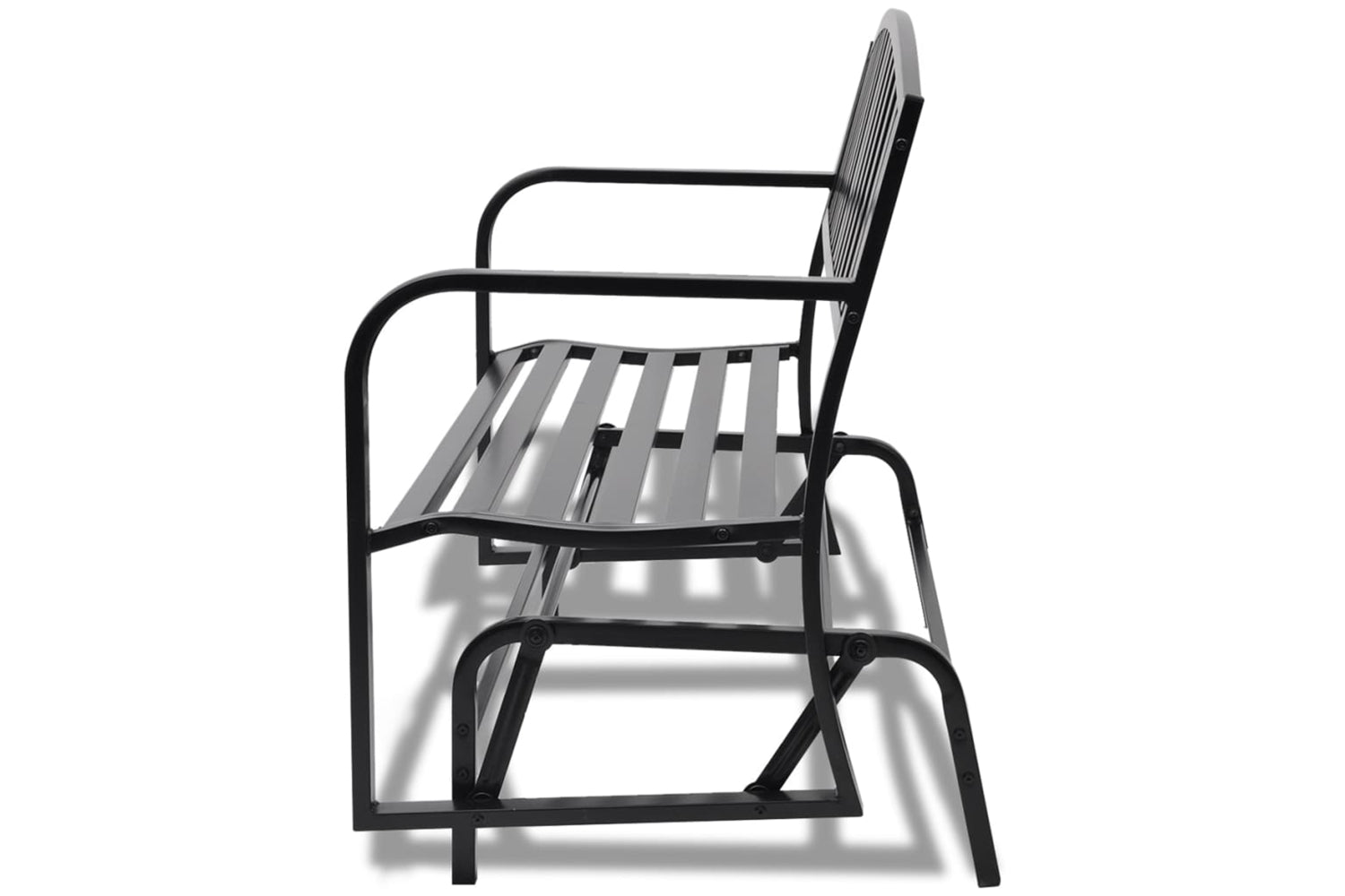Vidaxl Swing Bench Black Steel-5