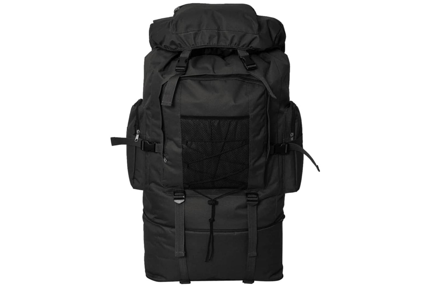 Vidaxl 91097 Army-style Backpack Xxl 100 L Black-2