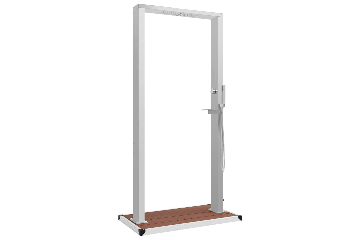 Vidaxl 3051293 Outdoor Shower With Tray Wpc Stainless Steel-2