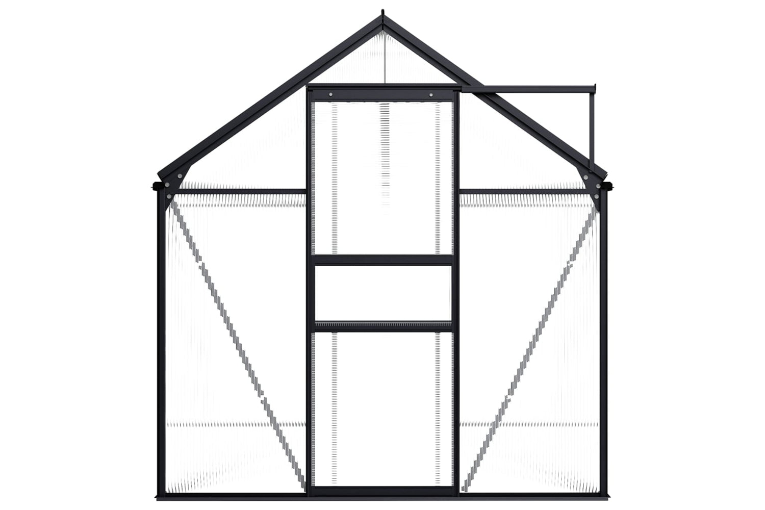 Vidaxl 48211 Greenhouse Anthracite Aluminium 5.89 Mâ²-2