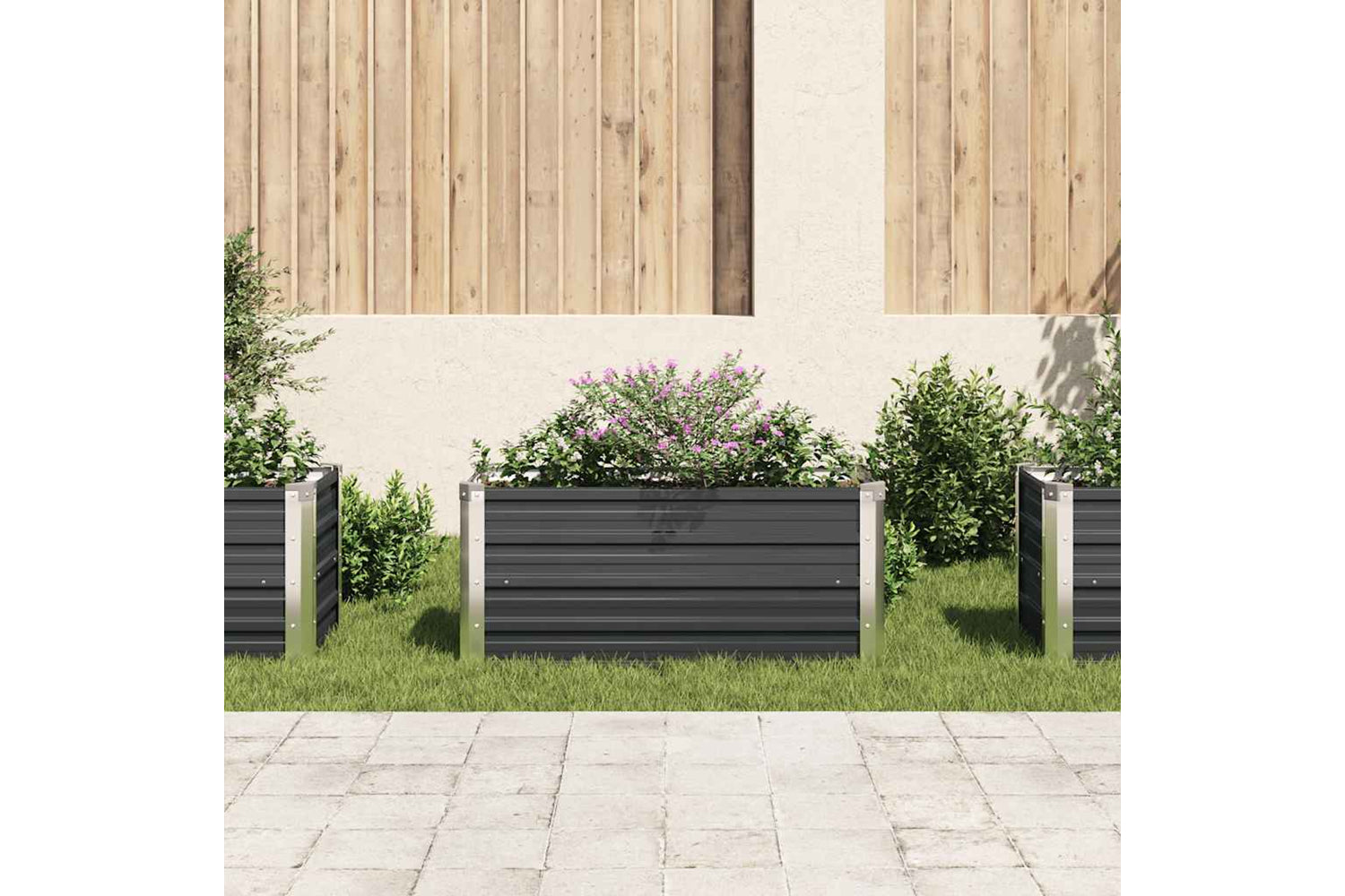 Vidaxl Garden Raised Bed Anthracite 100x40x45 Cm Galvanised Steel-2