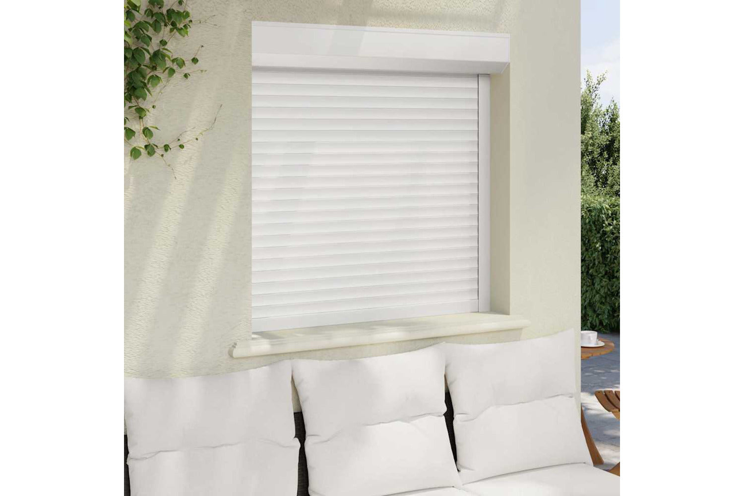 Vidaxl Roller Shutter Aluminium 100x100 Cm White-3