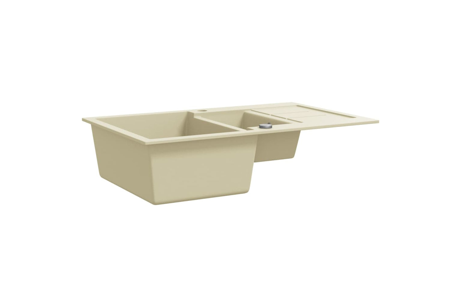 Vidaxl Granite Kitchen Sink Double Basins Beige-2