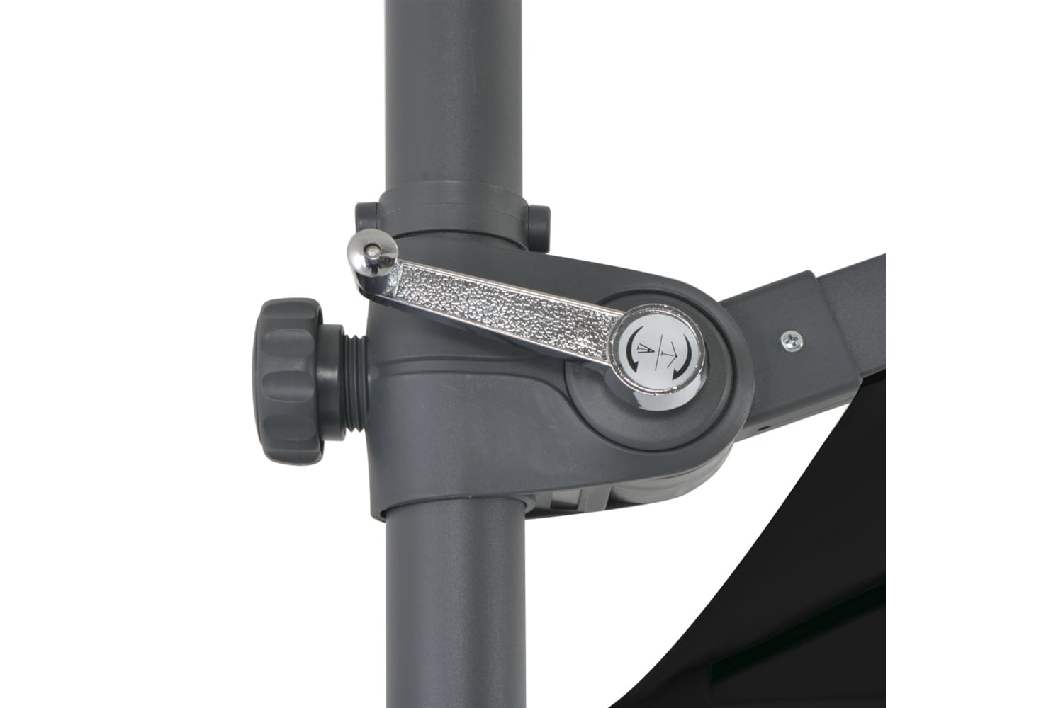 vidaXL 46990 Cantilever Umbrella With Steel Pole Black 250x250cm-7